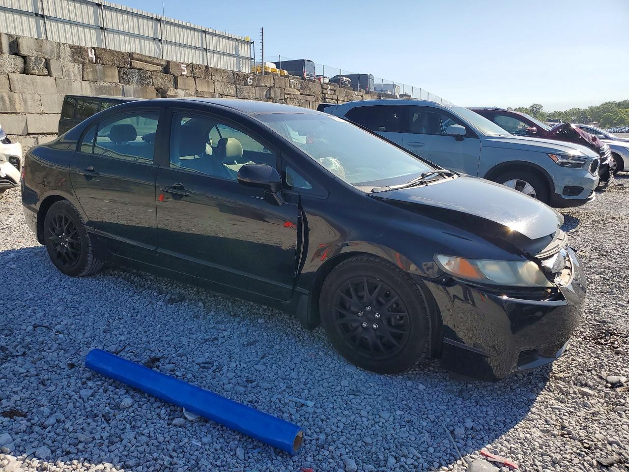 2010 Honda Civic Lx Black vin: 19XFA1F52AE003300