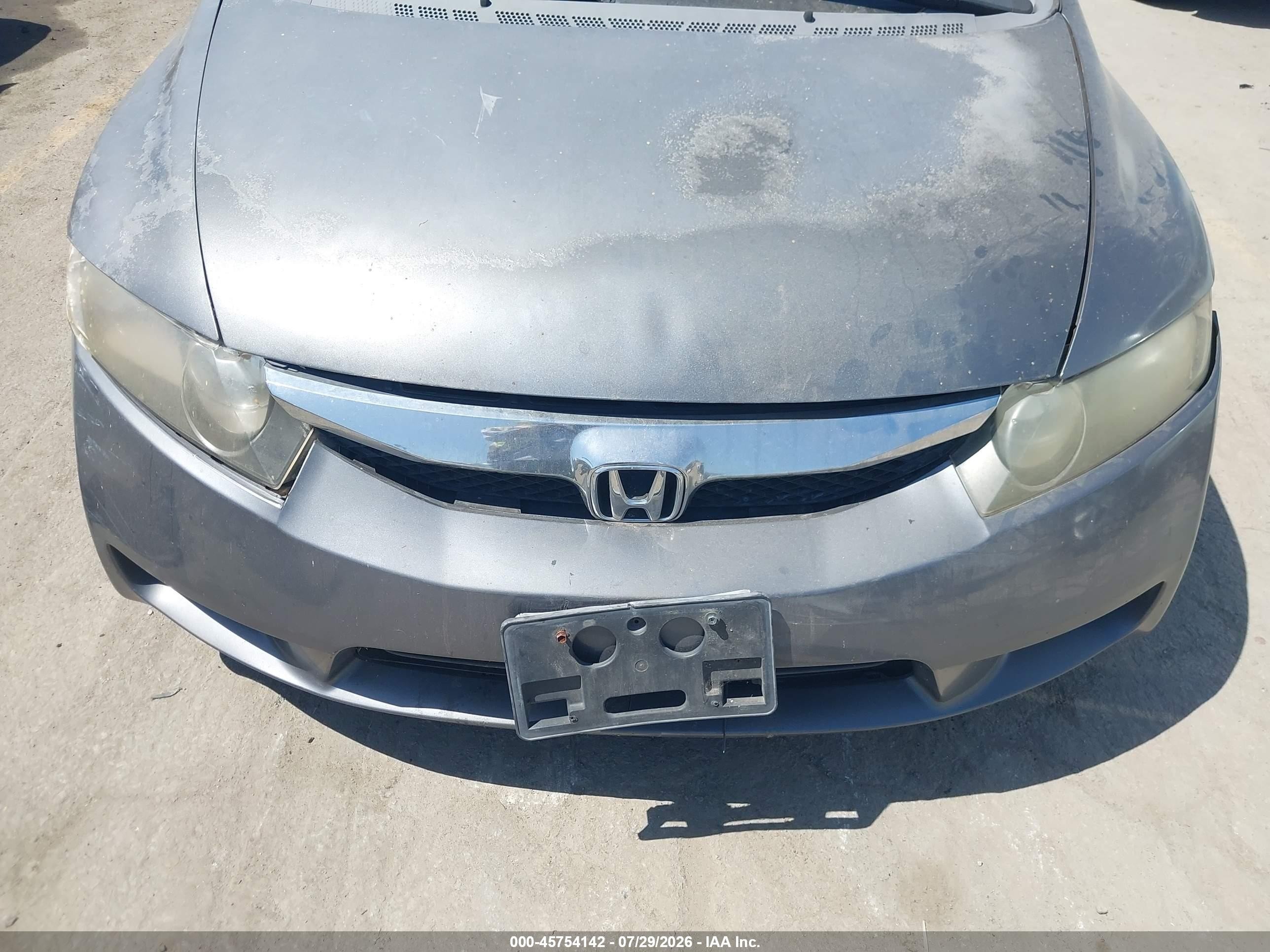 2010 Honda Civic Lx Gray vin: 19XFA1F52AE028391