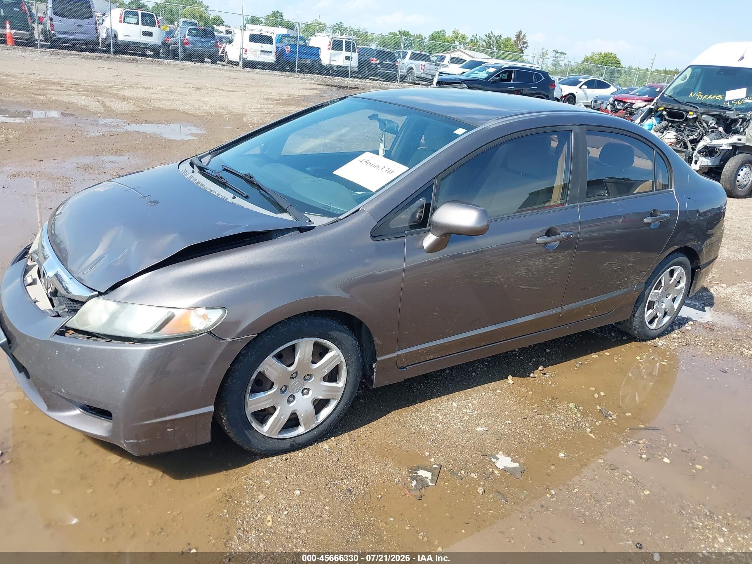 2010 Honda Civic Lx Champagne vin: 19XFA1F52AE036684