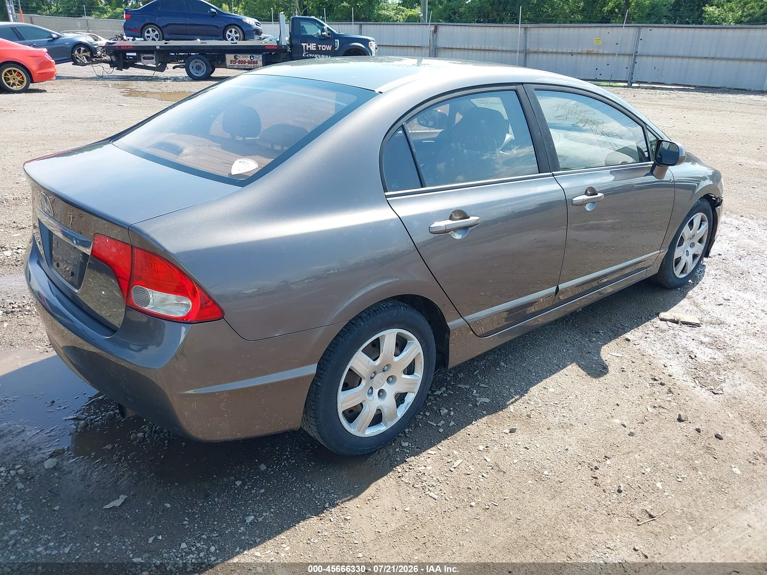 2010 Honda Civic Lx Champagne vin: 19XFA1F52AE036684