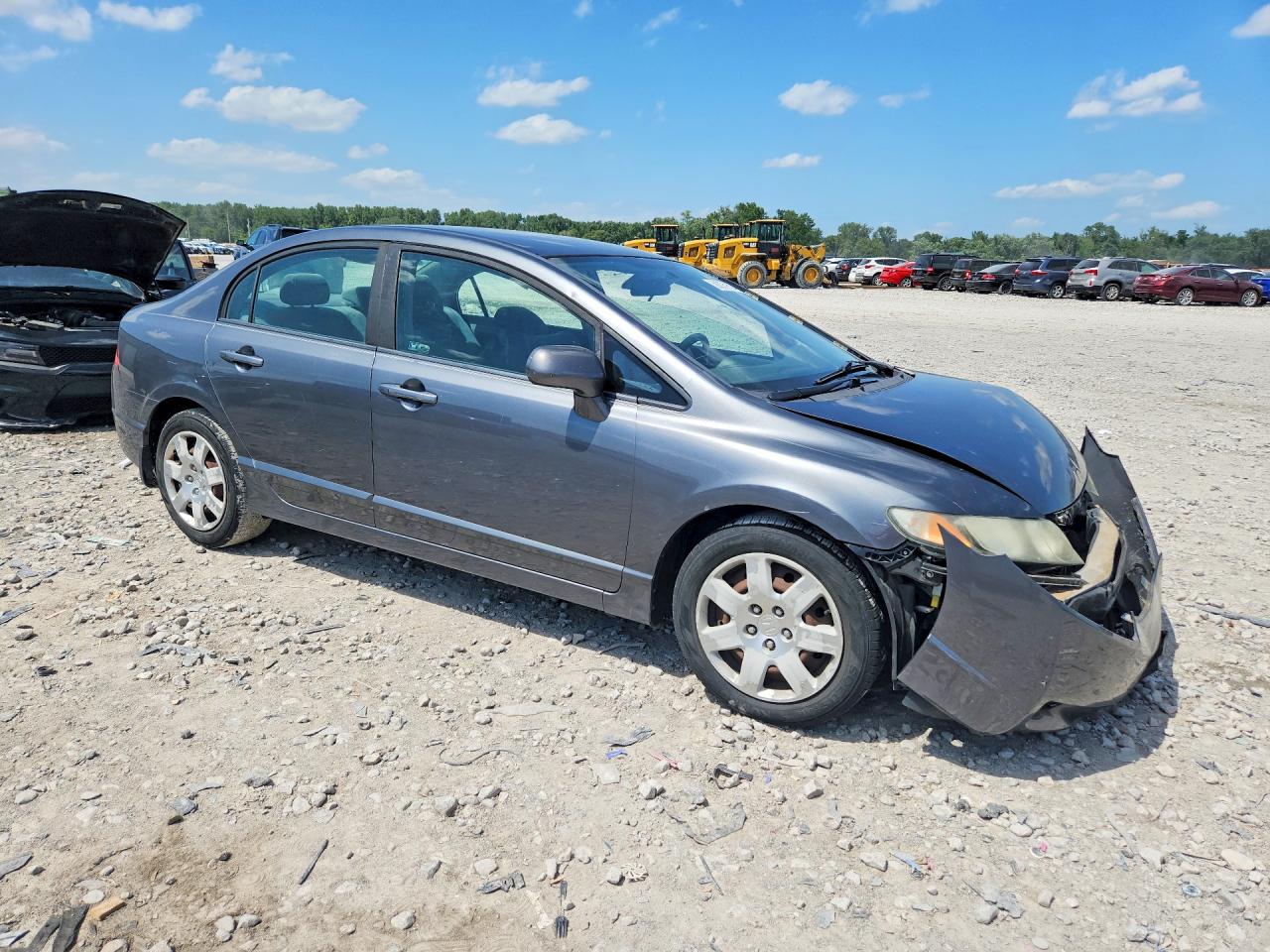 2010 Honda Civic Lx Gray vin: 19XFA1F52AE046504