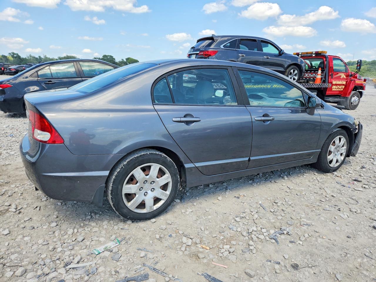 2010 Honda Civic Lx Gray vin: 19XFA1F52AE046504