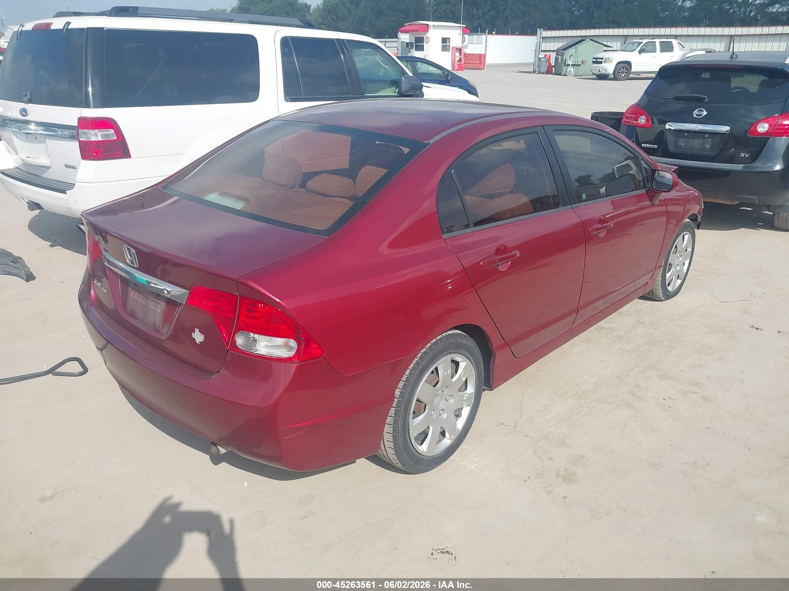 2010 Honda Civic Lx Maroon vin: 19XFA1F52AE057213