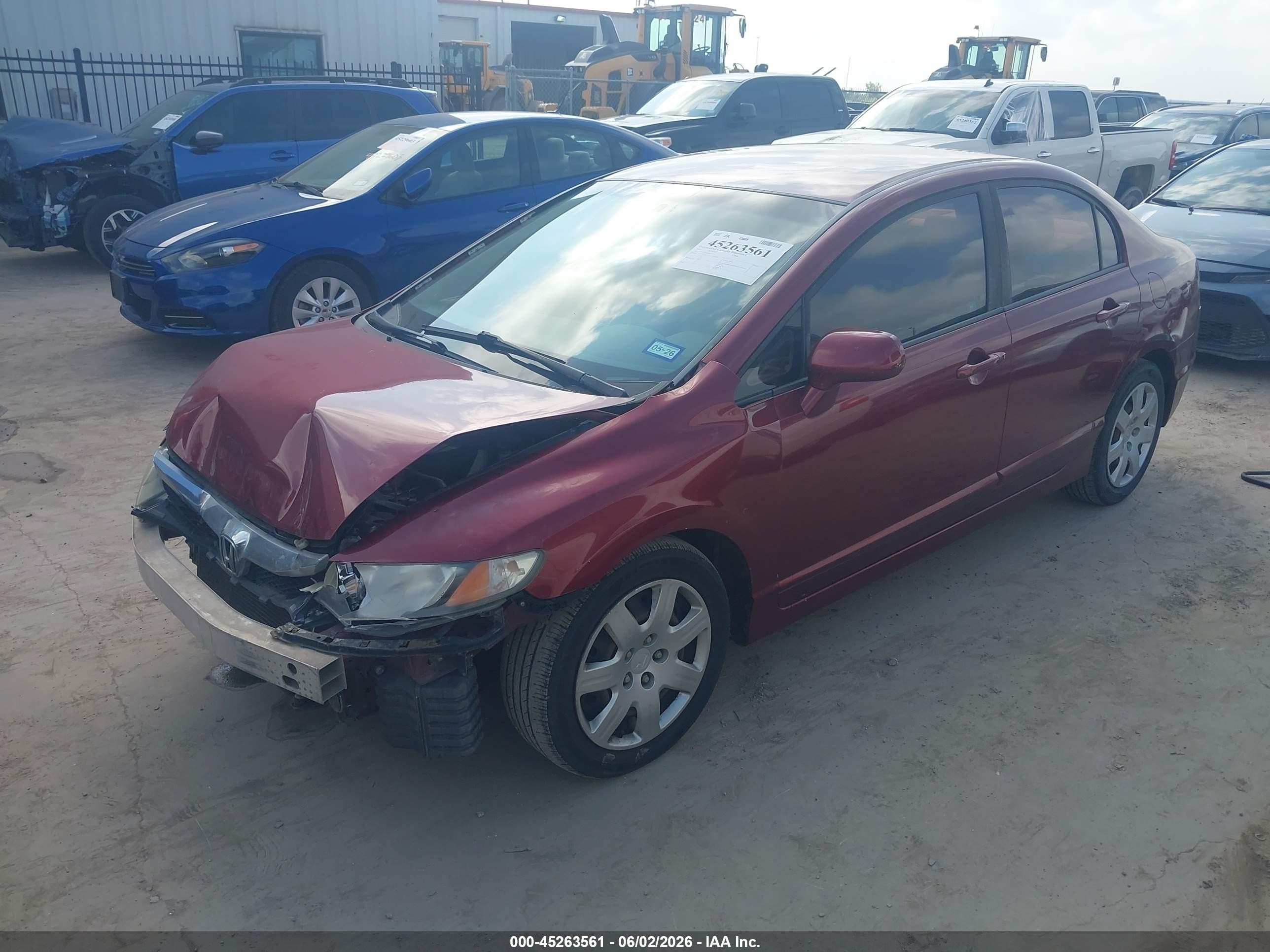 2010 Honda Civic Lx Maroon vin: 19XFA1F52AE057213