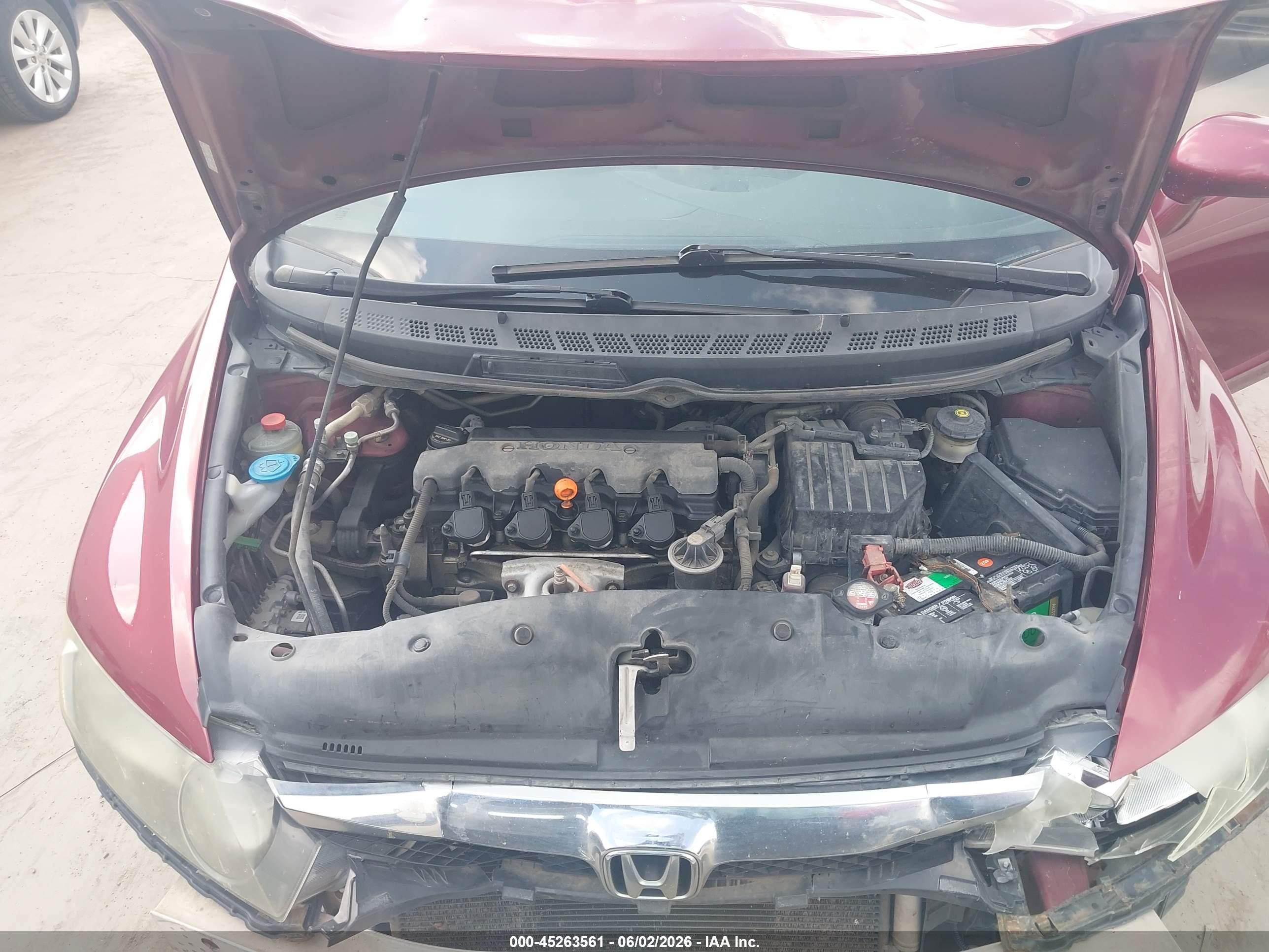 2010 Honda Civic Lx Maroon vin: 19XFA1F52AE057213