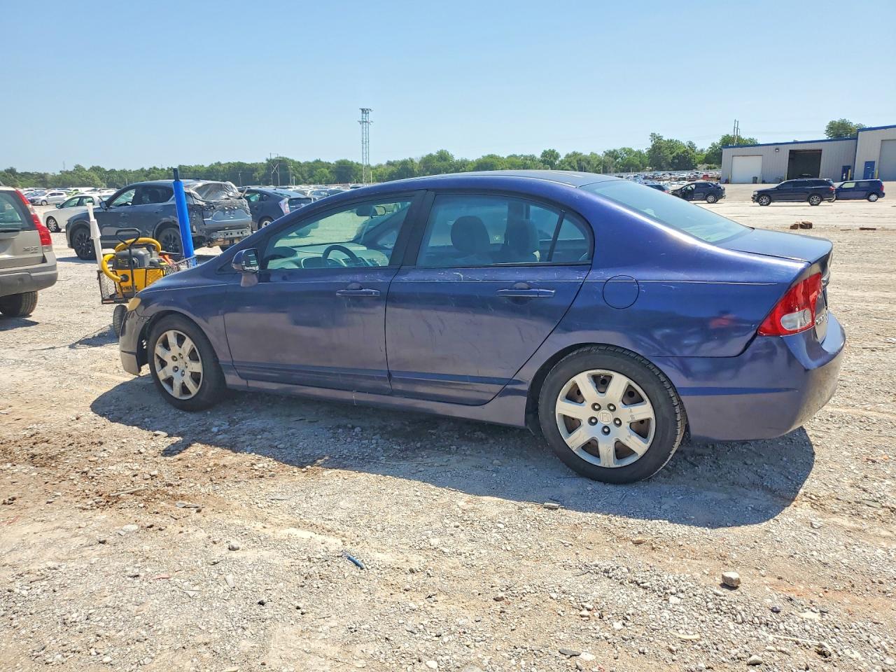 2010 Honda Civic Lx Blue vin: 19XFA1F52AE075078