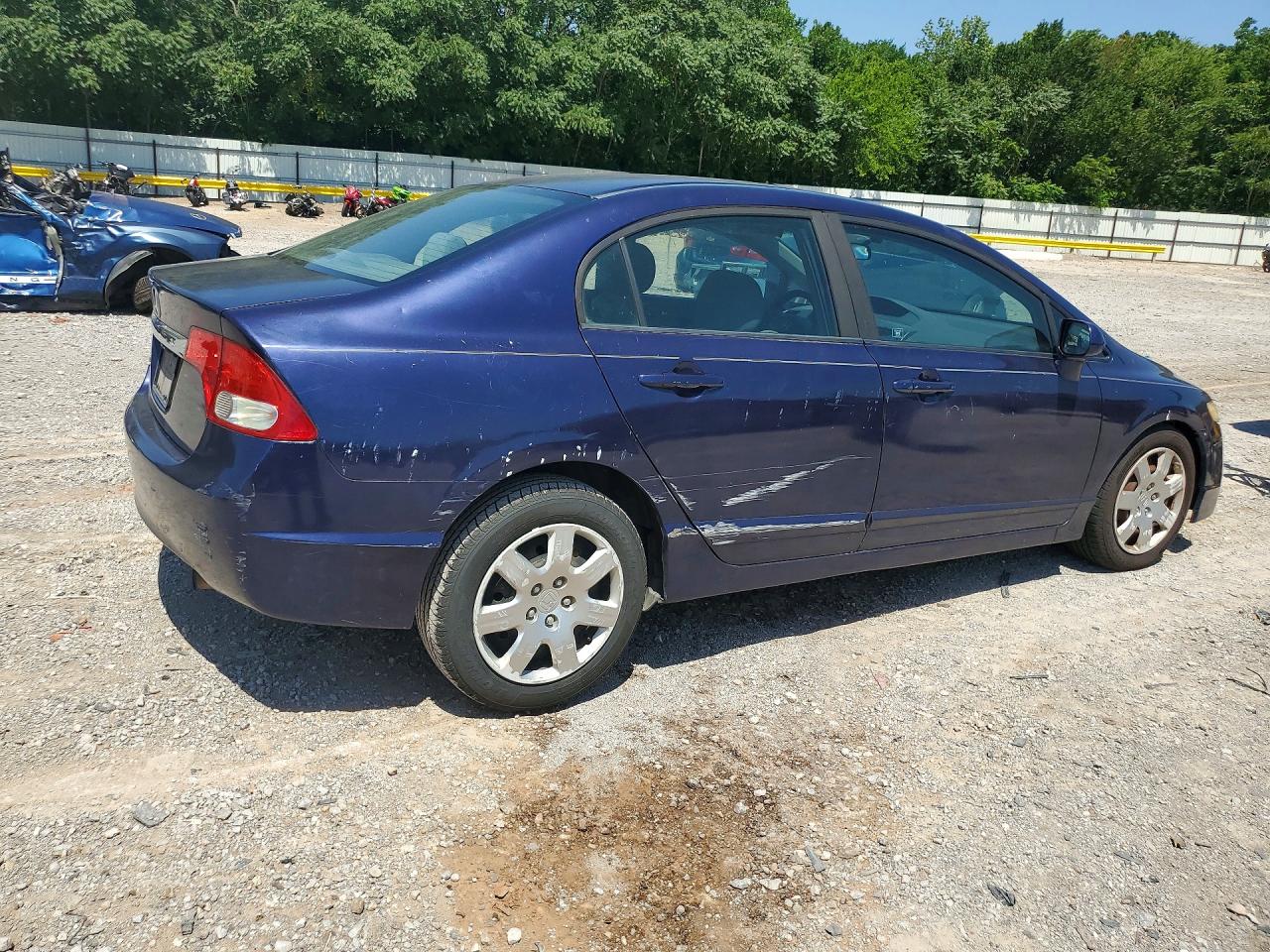 2010 Honda Civic Lx Blue vin: 19XFA1F52AE075078