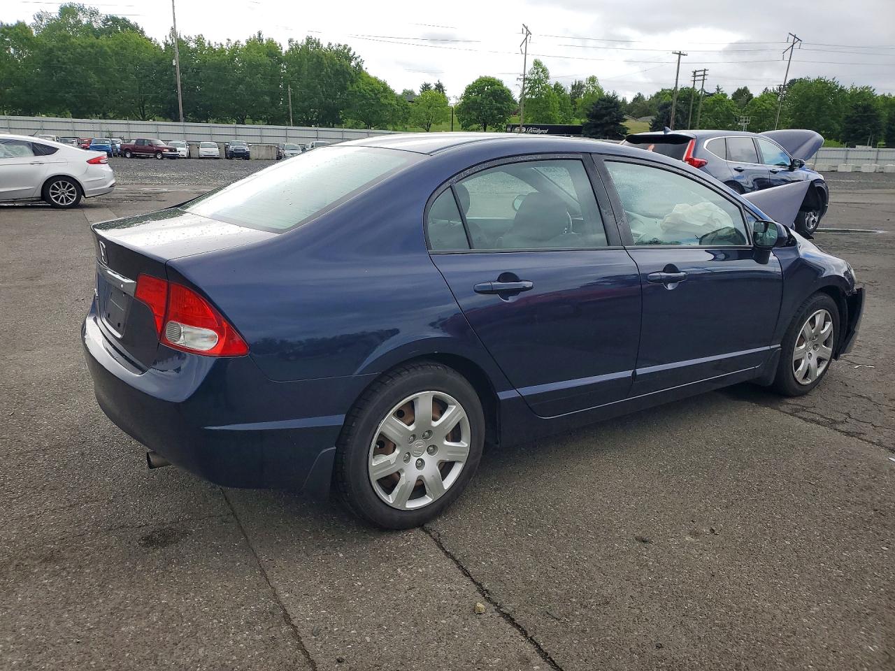 2010 Honda Civic Lx Blue vin: 19XFA1F52AE076067