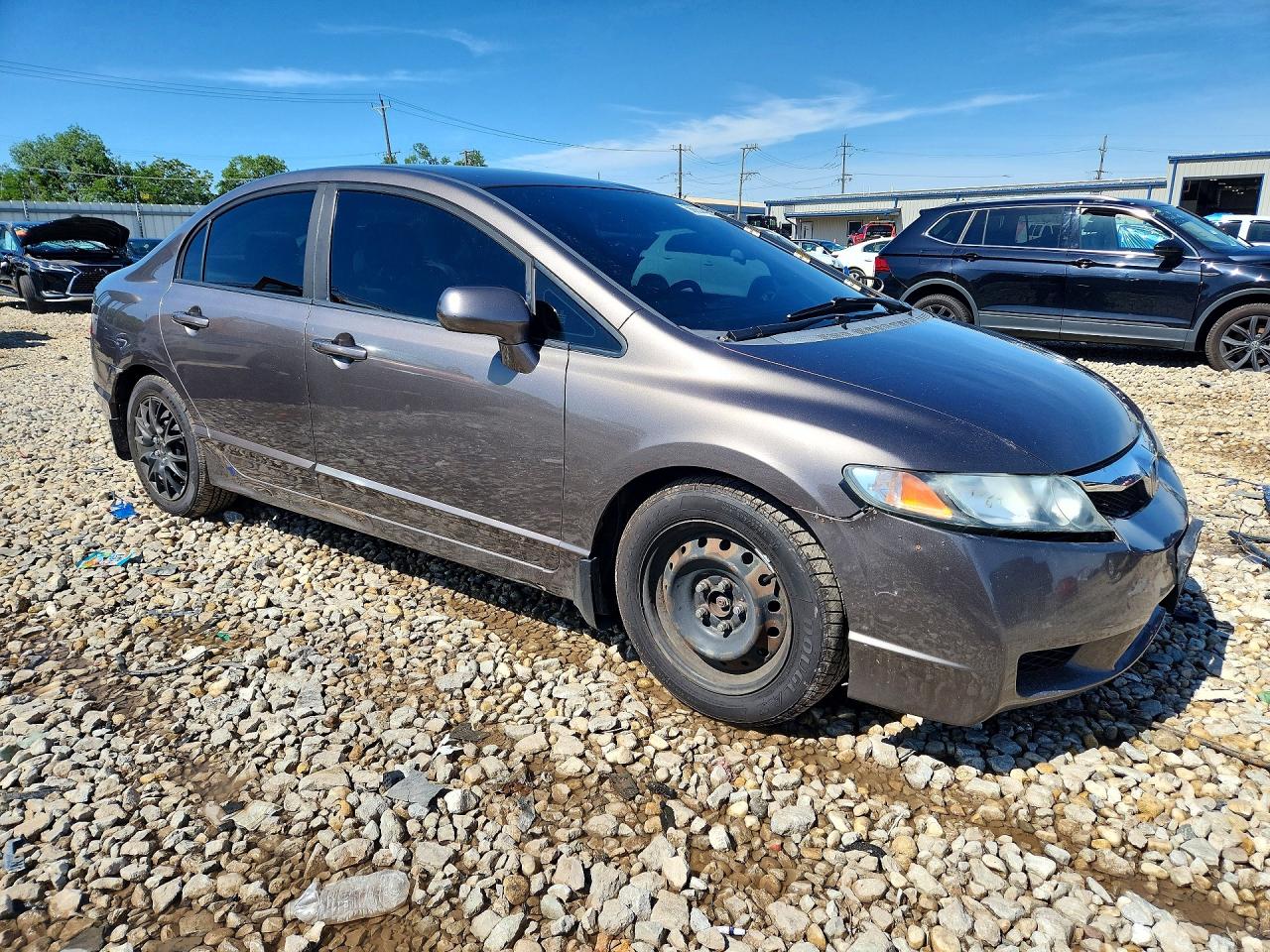 2010 Honda Civic Lx Gray vin: 19XFA1F52AE085982
