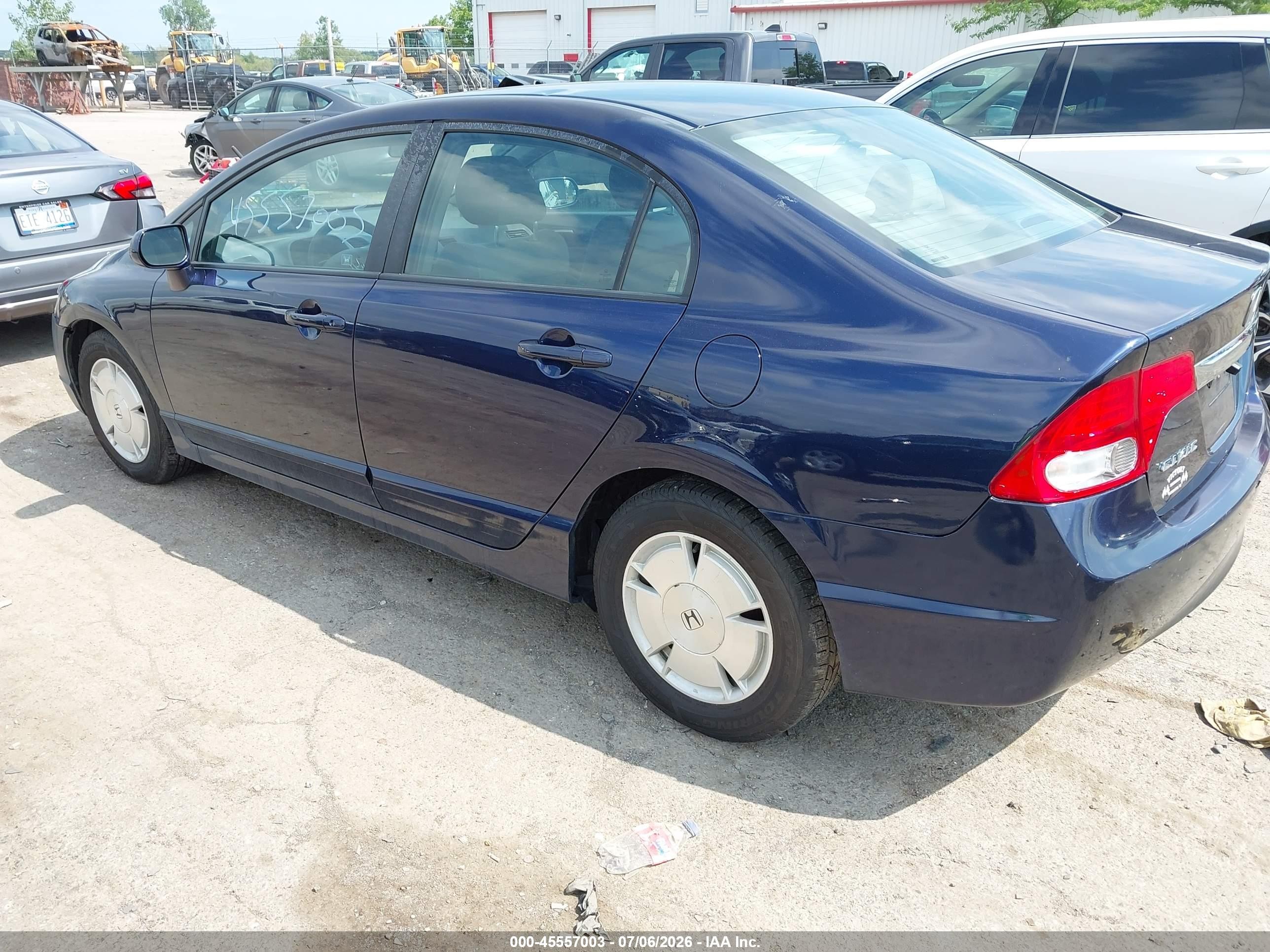 2011 Honda Civic Lx Blue vin: 19XFA1F52BE002116