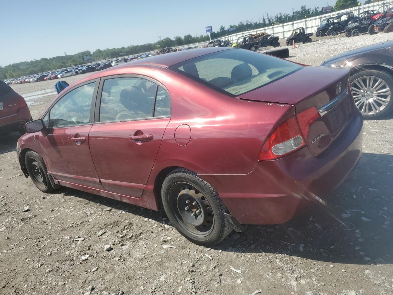 2011 Honda Civic Lx Бордовый vin: 19XFA1F52BE009230