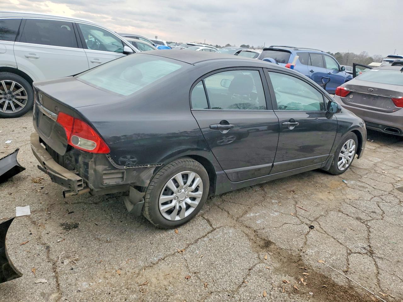 2011 Honda Civic Lx Black vin: 19XFA1F52BE010118