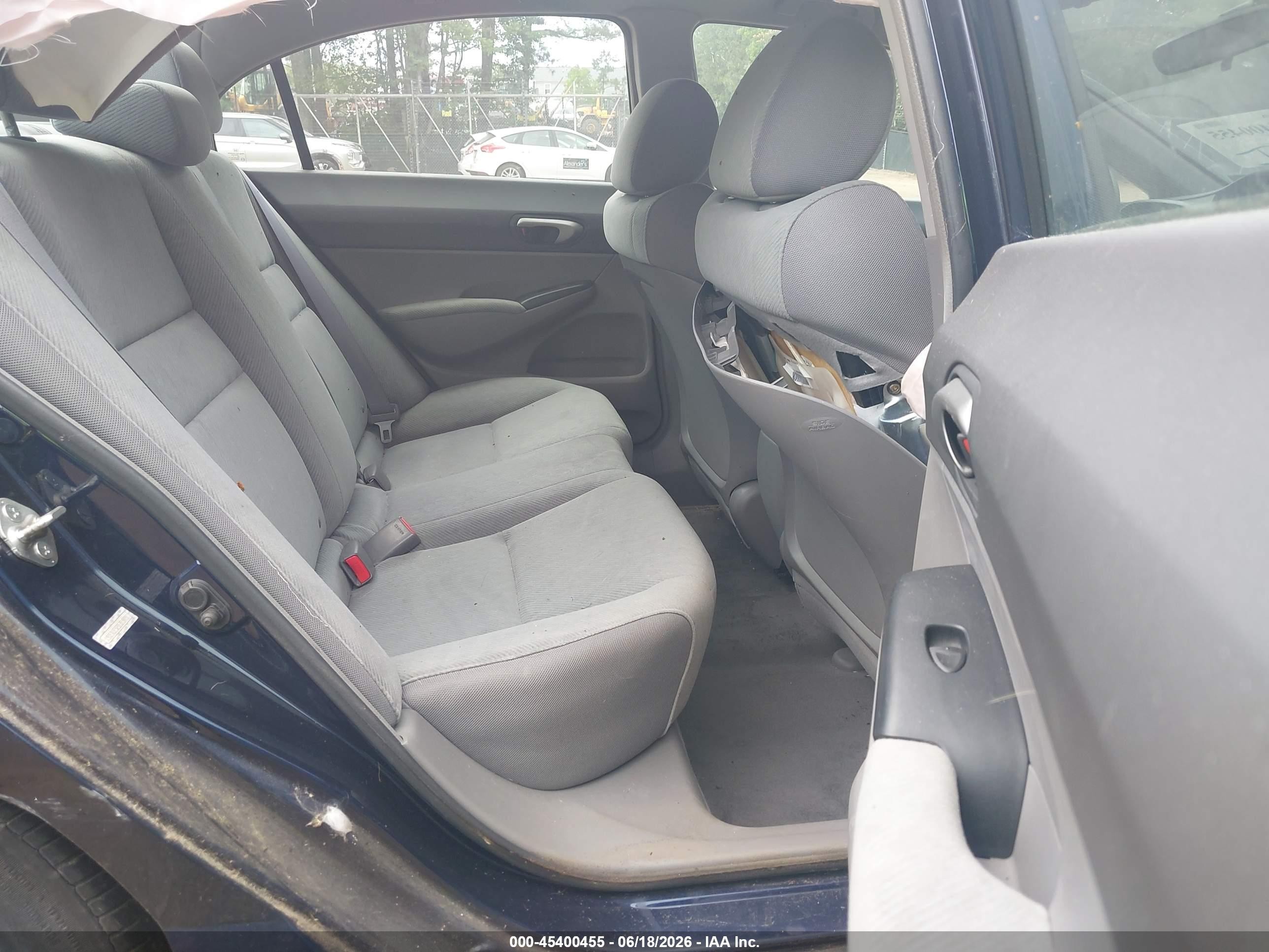 2011 Honda Civic Lx Blue vin: 19XFA1F52BE010491