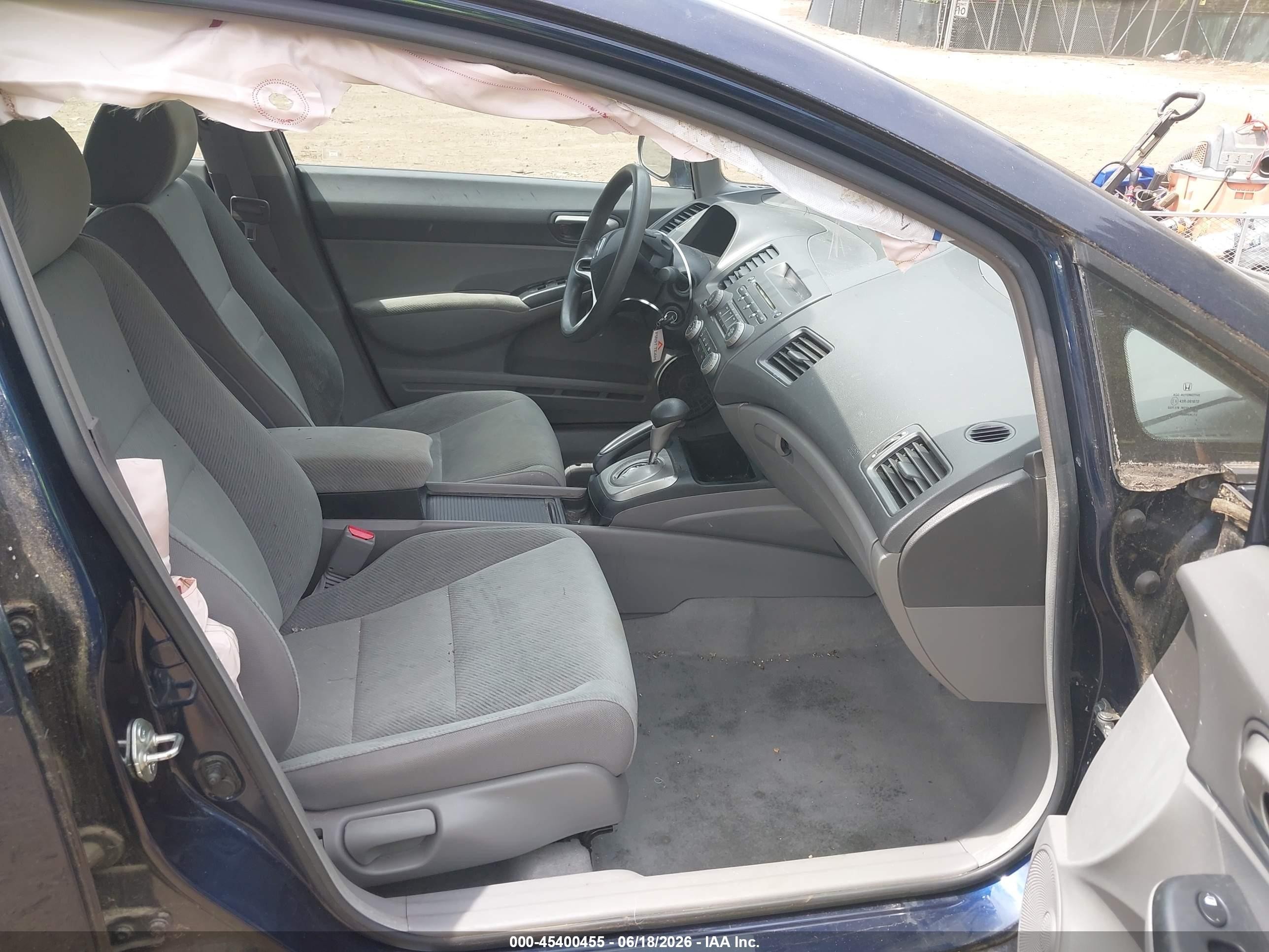 2011 Honda Civic Lx Blue vin: 19XFA1F52BE010491
