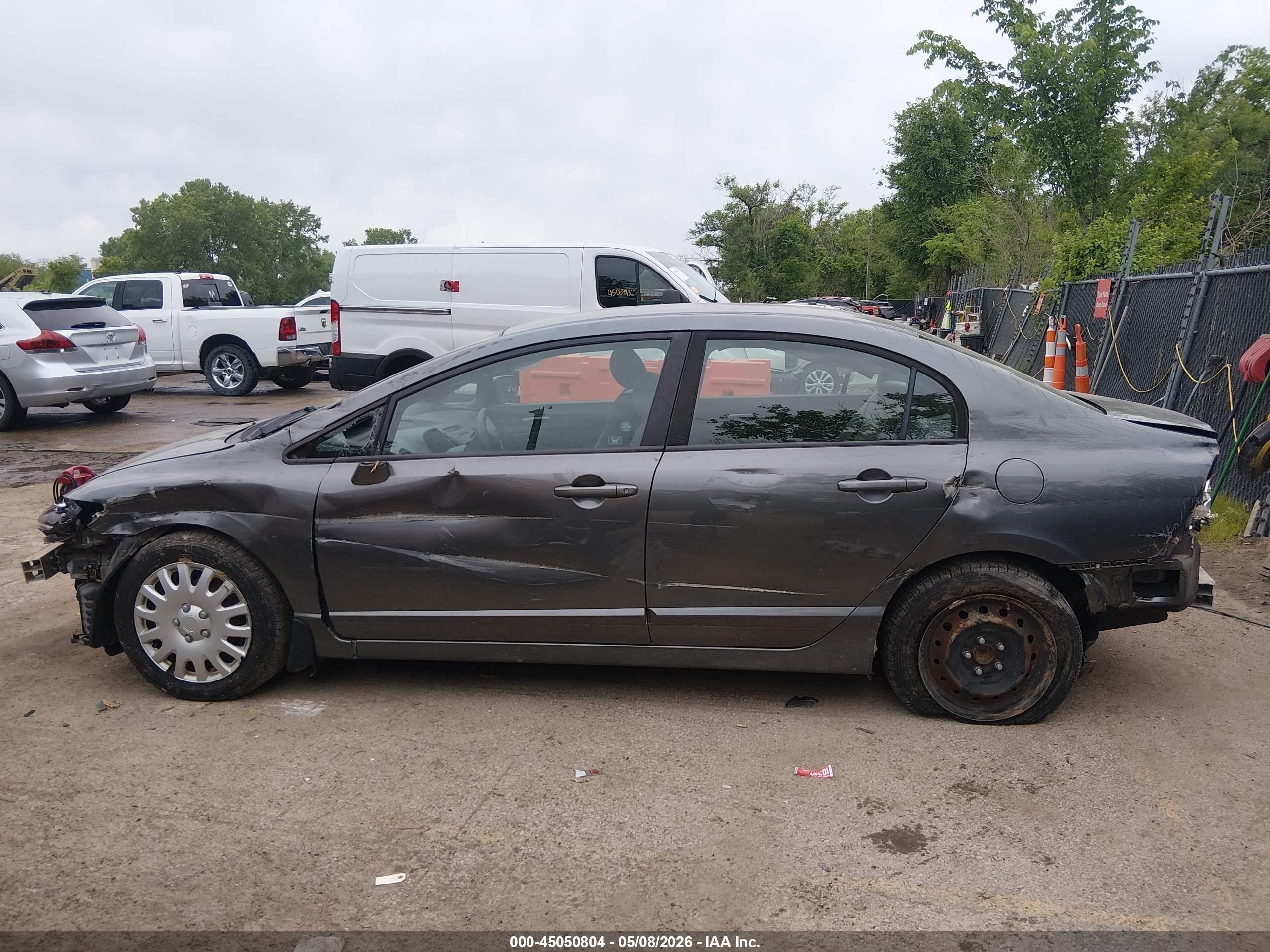 2011 Honda Civic Lx Gray vin: 19XFA1F52BE017635