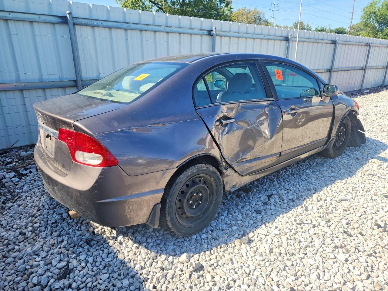 2011 Honda Civic Lx Gray vin: 19XFA1F52BE020194