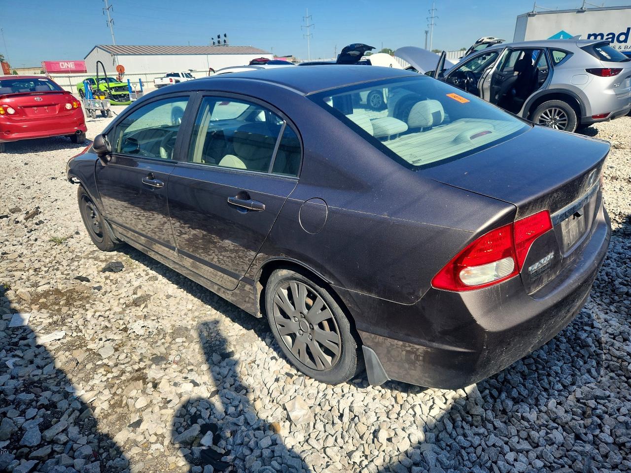2011 Honda Civic Lx Gray vin: 19XFA1F52BE020194
