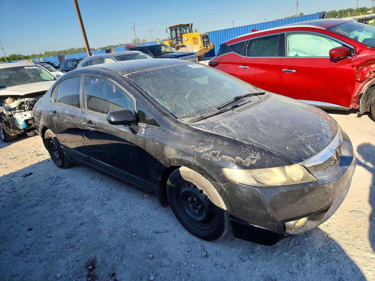 2011 Honda Civic Lx Black vin: 19XFA1F52BE025895