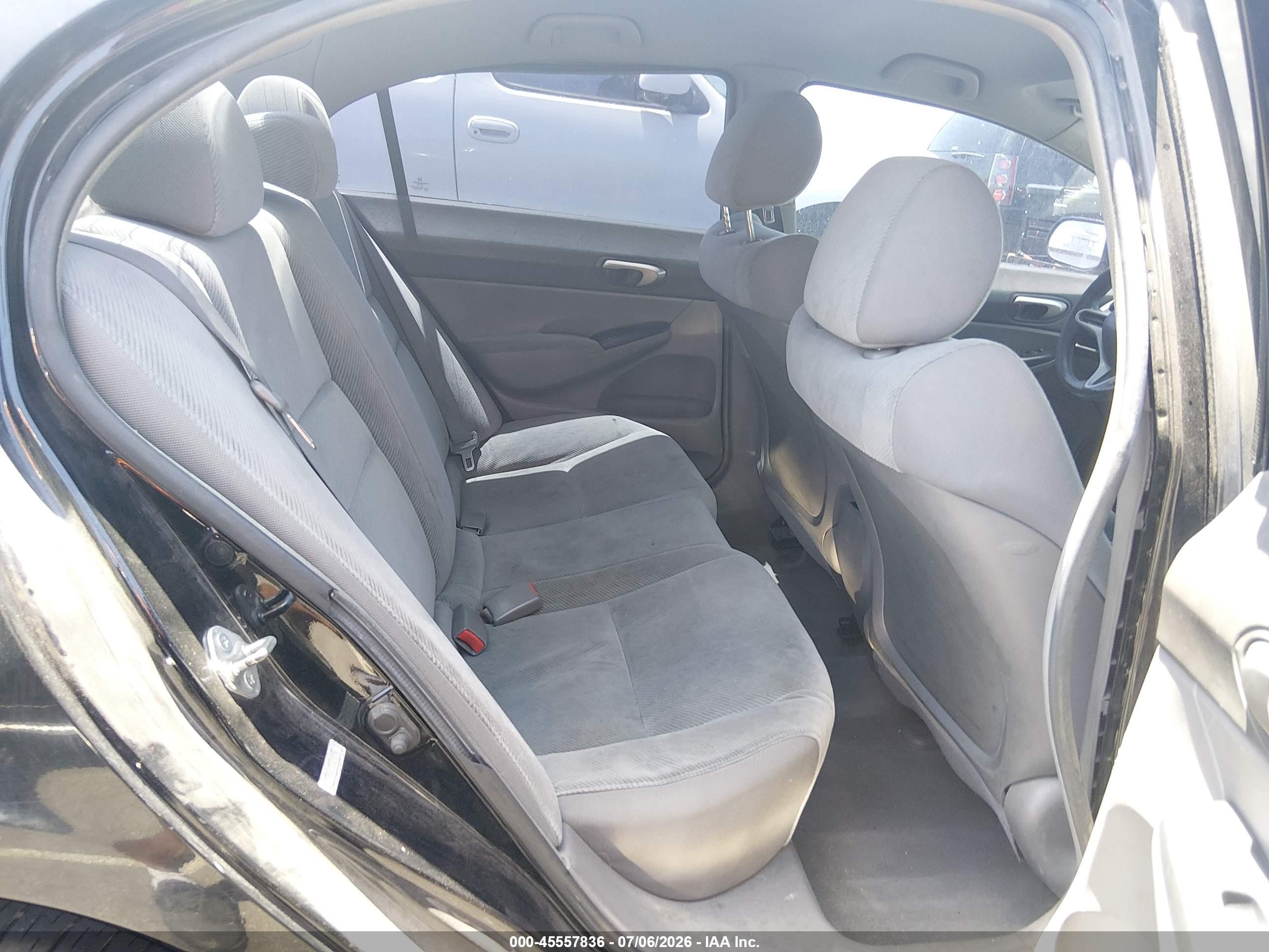 2011 Honda Civic Lx Black vin: 19XFA1F52BE027341