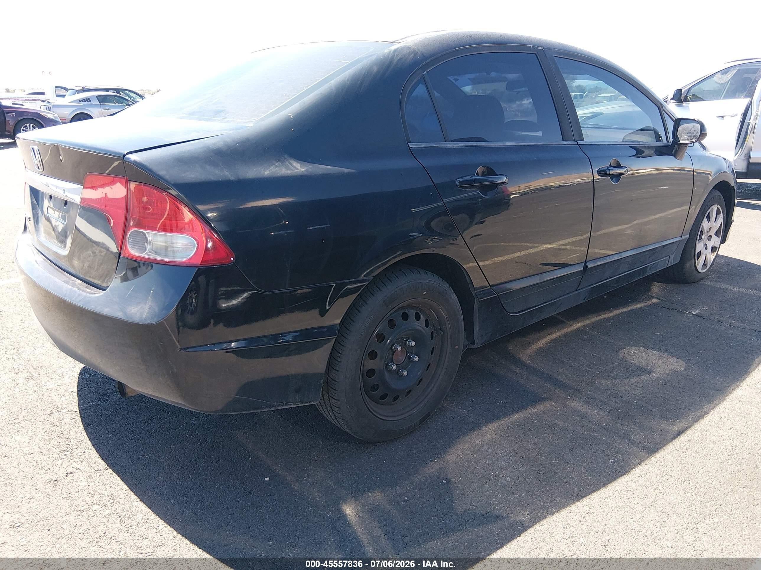 2011 Honda Civic Lx Black vin: 19XFA1F52BE027341