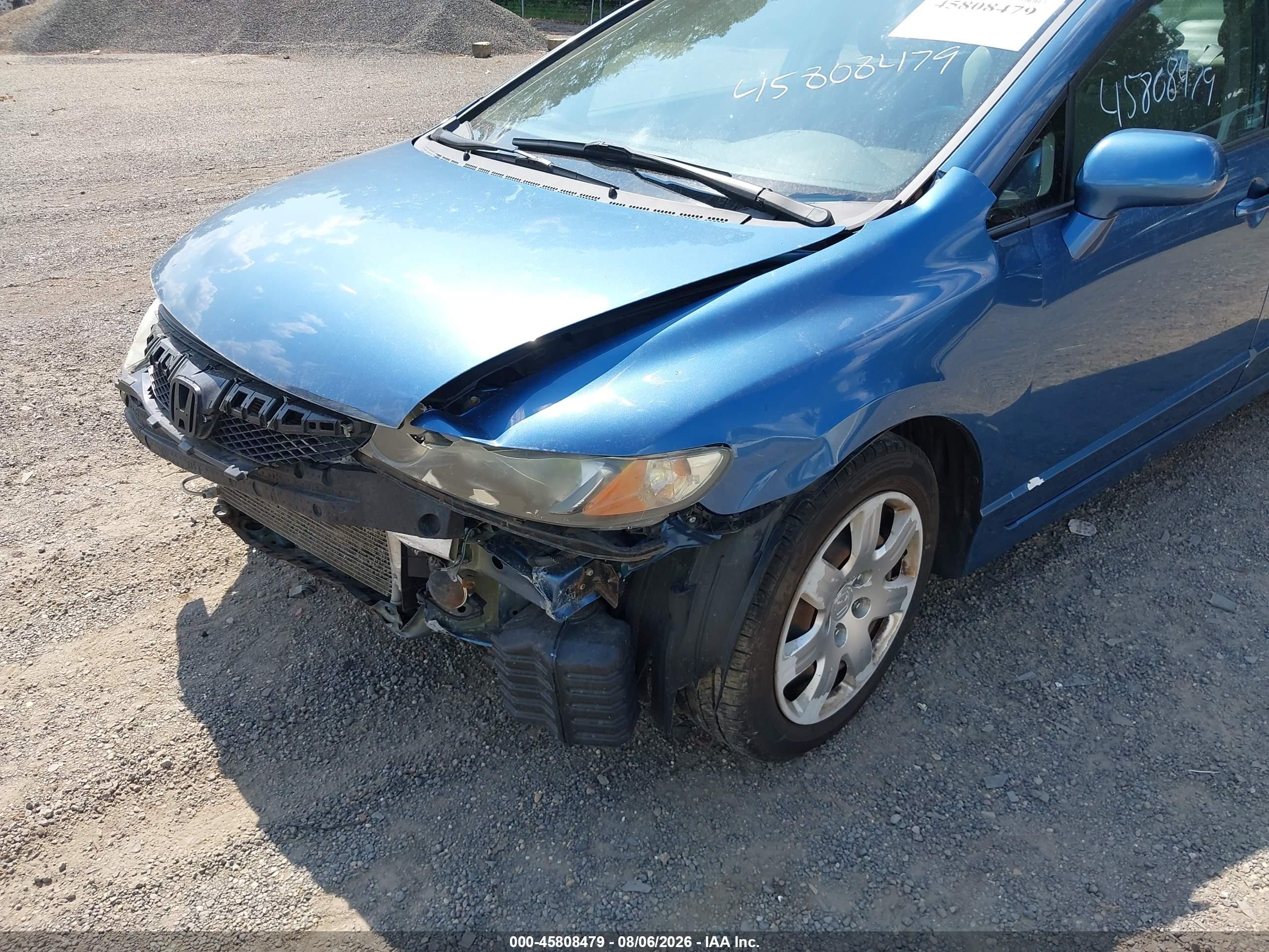 2011 Honda Civic Lx Синий vin: 19XFA1F52BE036217
