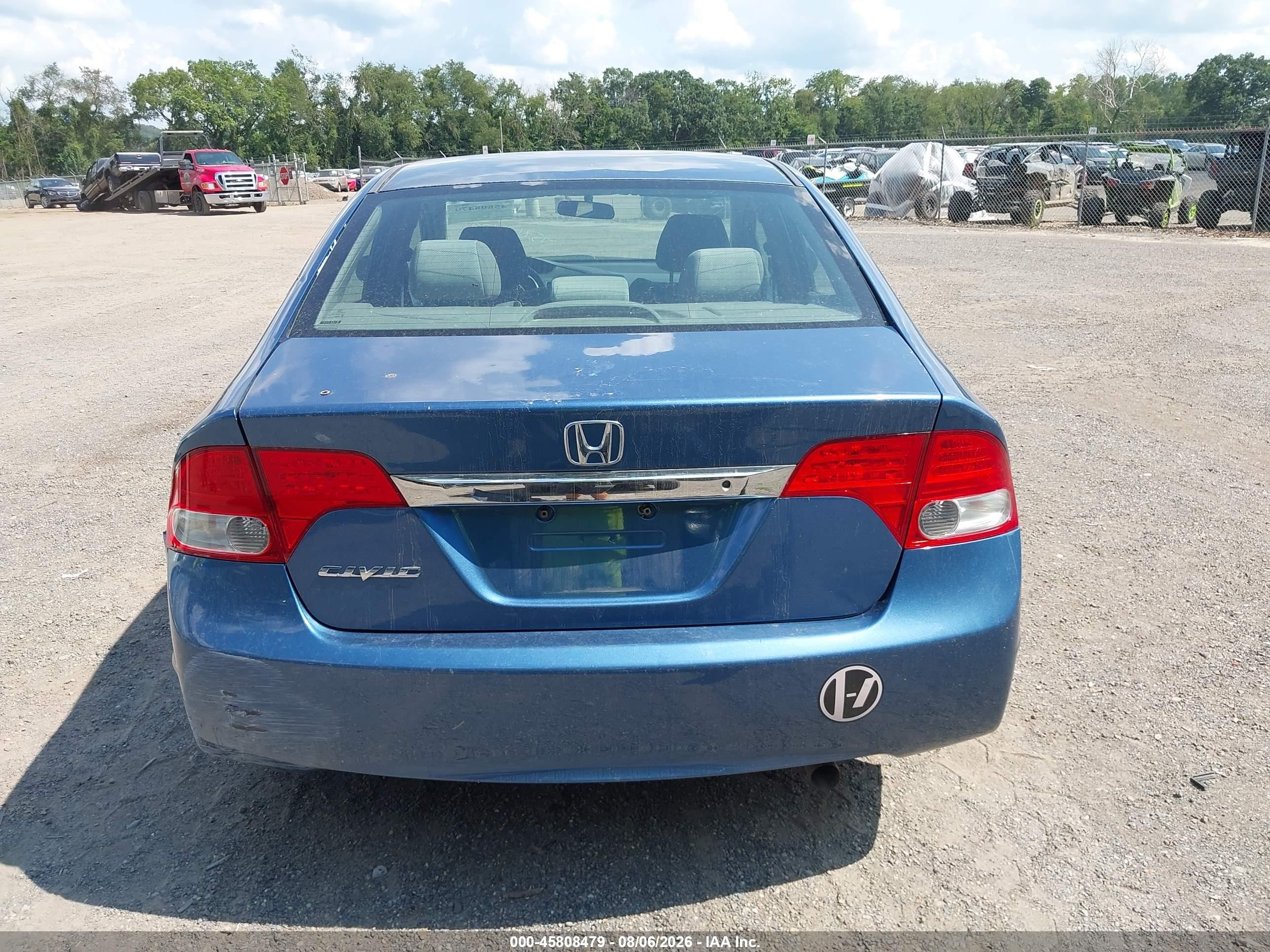 2011 Honda Civic Lx Синий vin: 19XFA1F52BE036217