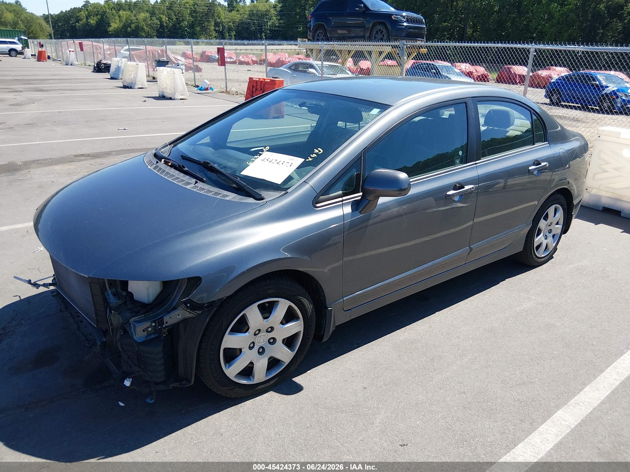 2011 Honda Civic Lx Gray vin: 19XFA1F52BE041031