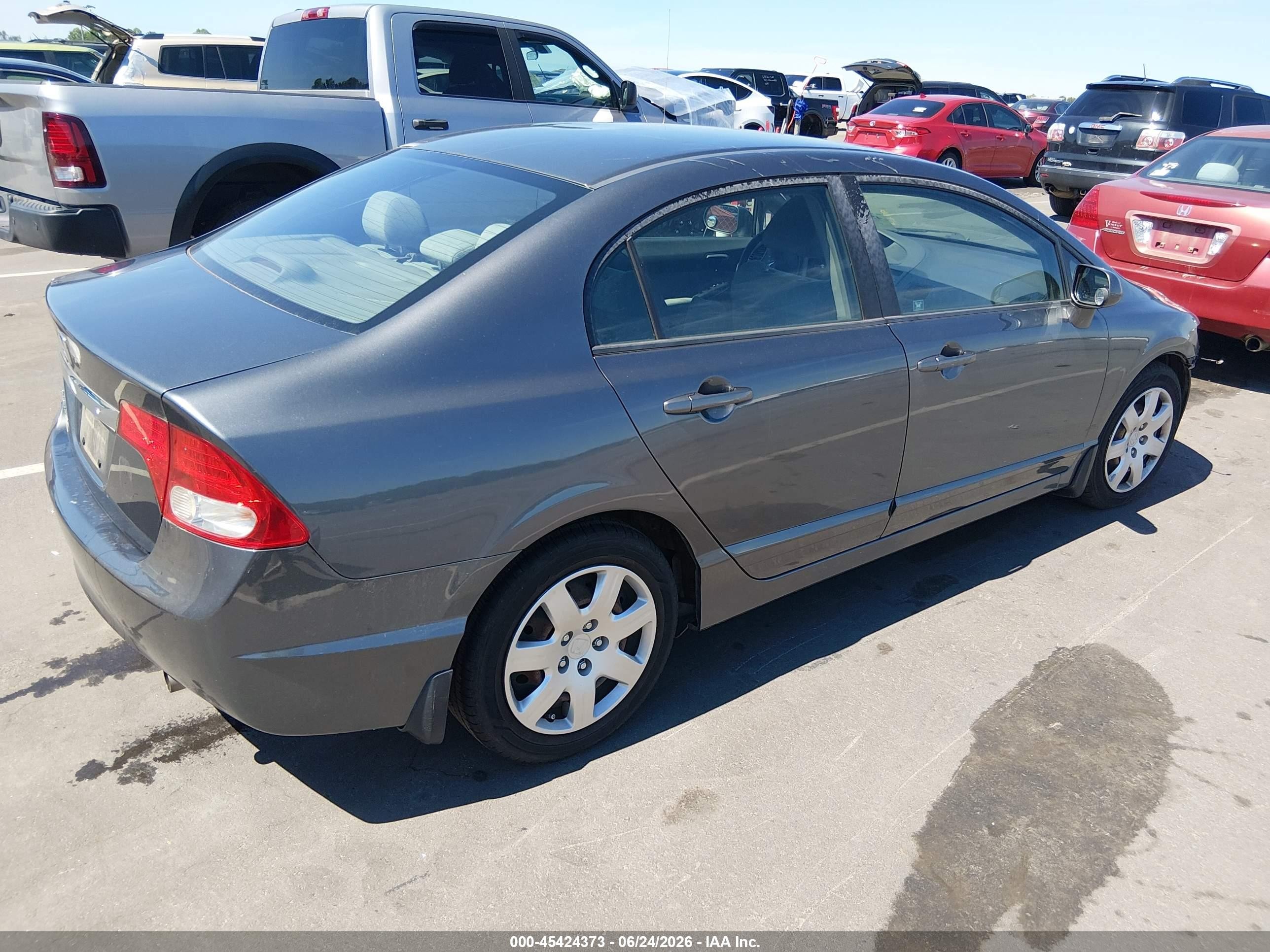 2011 Honda Civic Lx Gray vin: 19XFA1F52BE041031