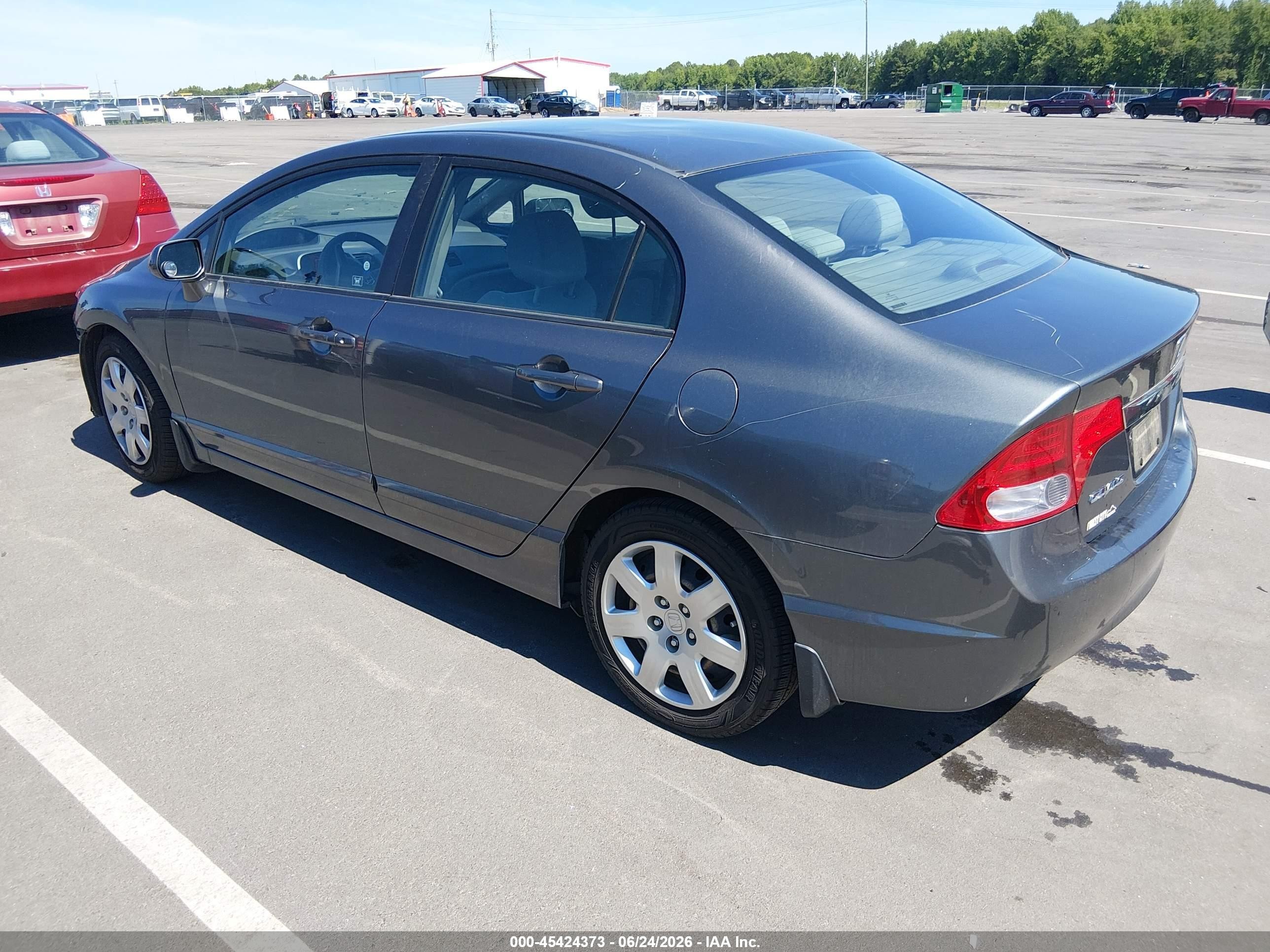 2011 Honda Civic Lx Gray vin: 19XFA1F52BE041031