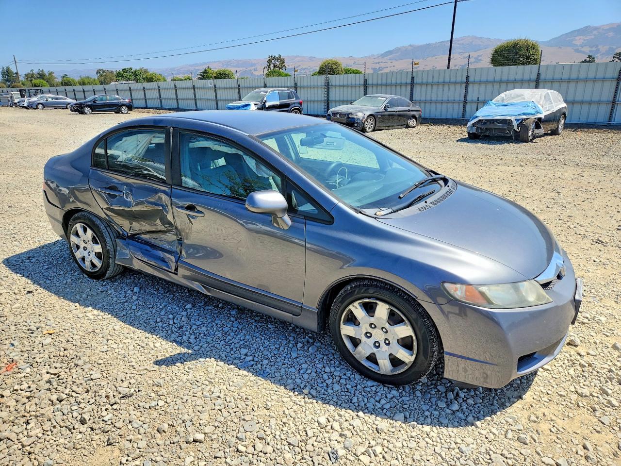 2011 Honda Civic Lx Gray vin: 19XFA1F52BE048125