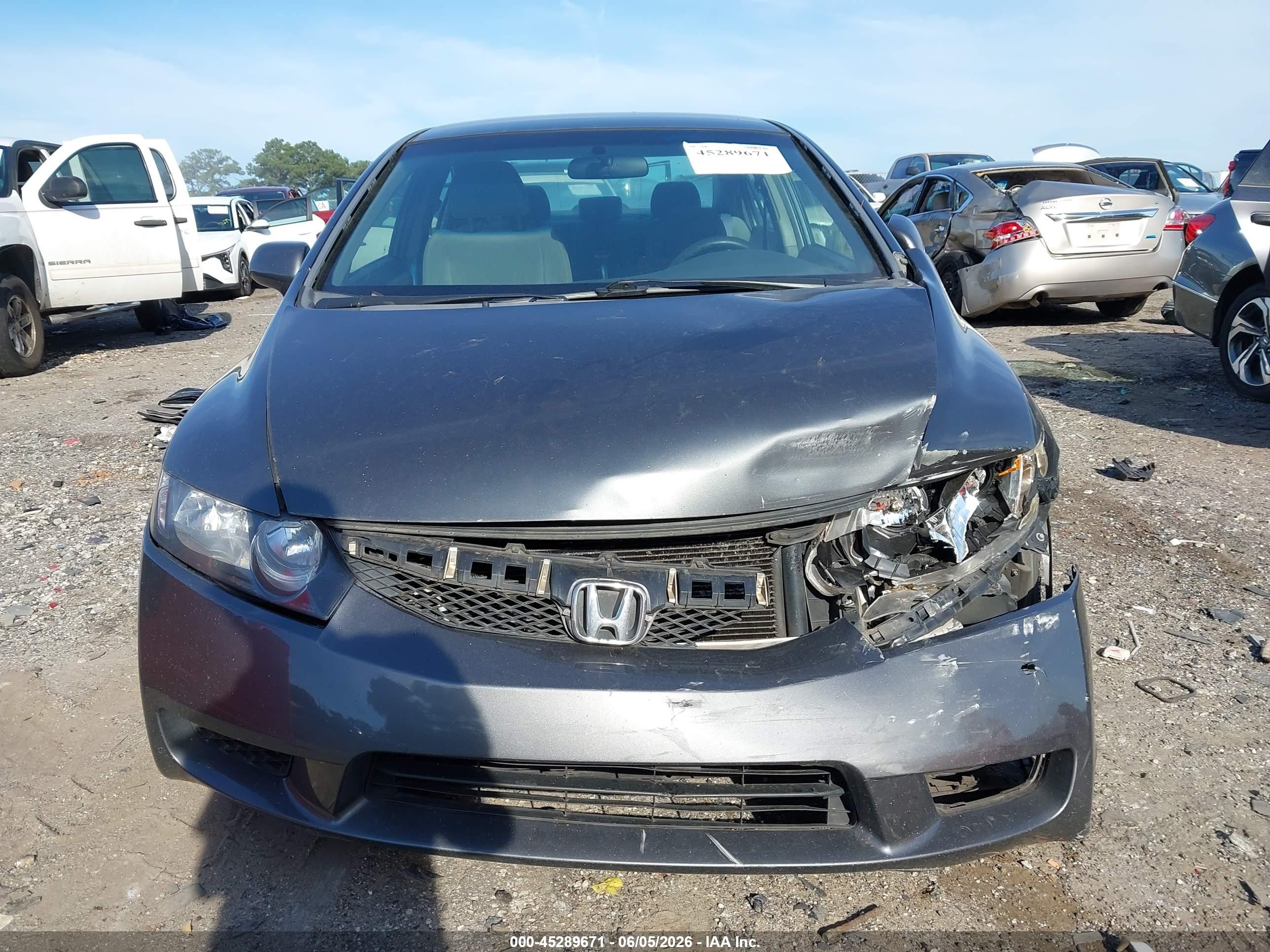 2011 Honda Civic Lx Gray vin: 19XFA1F52BE049162