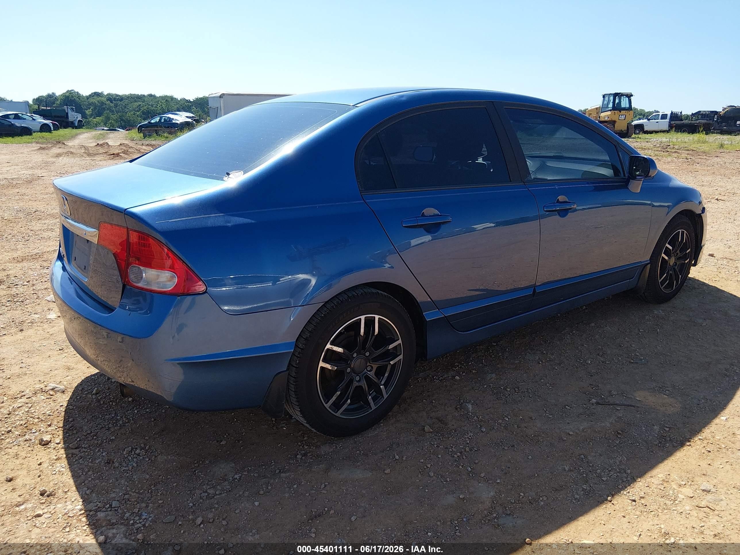 2010 Honda Civic Lx Blue vin: 19XFA1F53AE007890