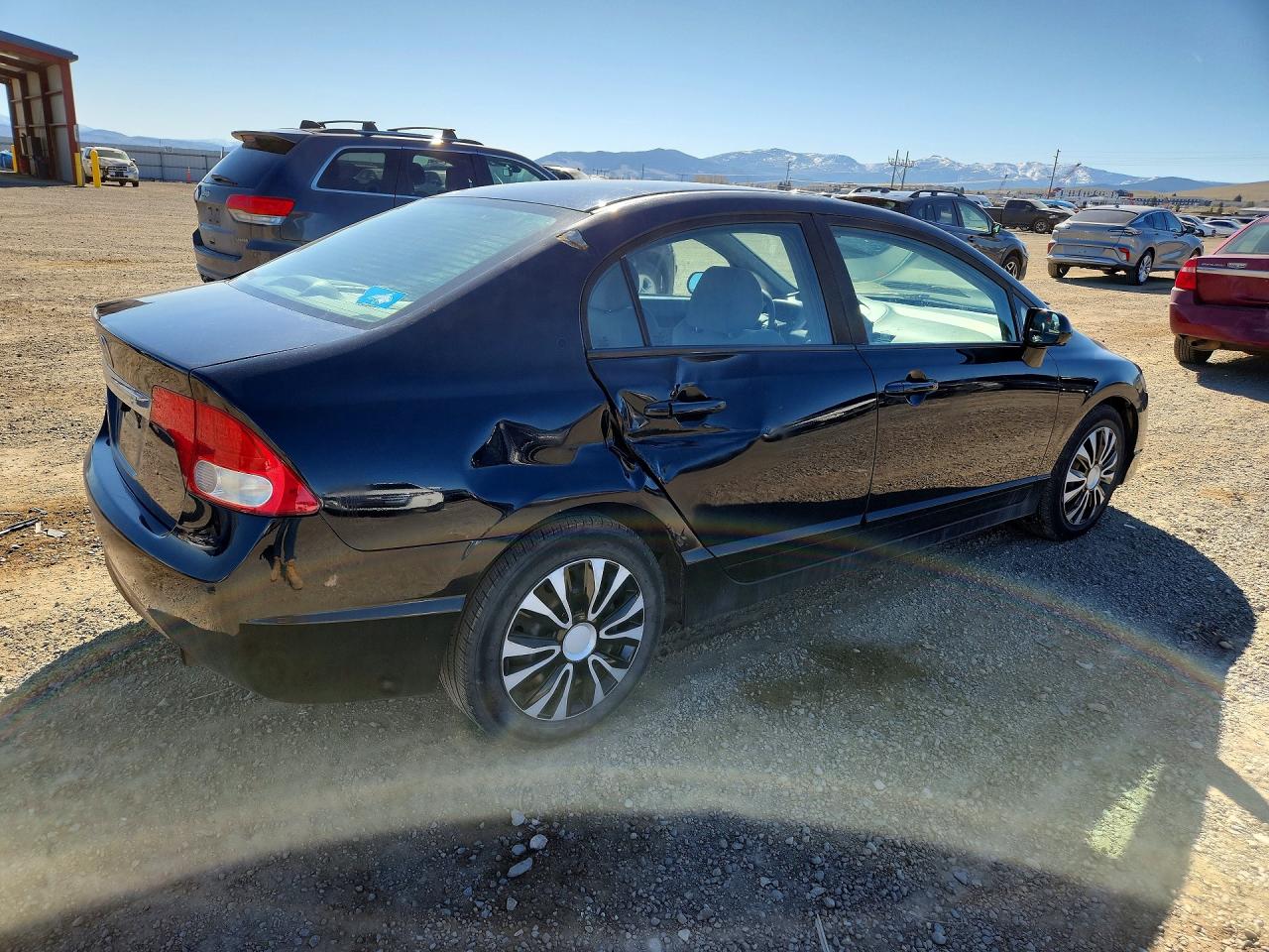 2010 Honda Civic Lx Black vin: 19XFA1F53AE024656