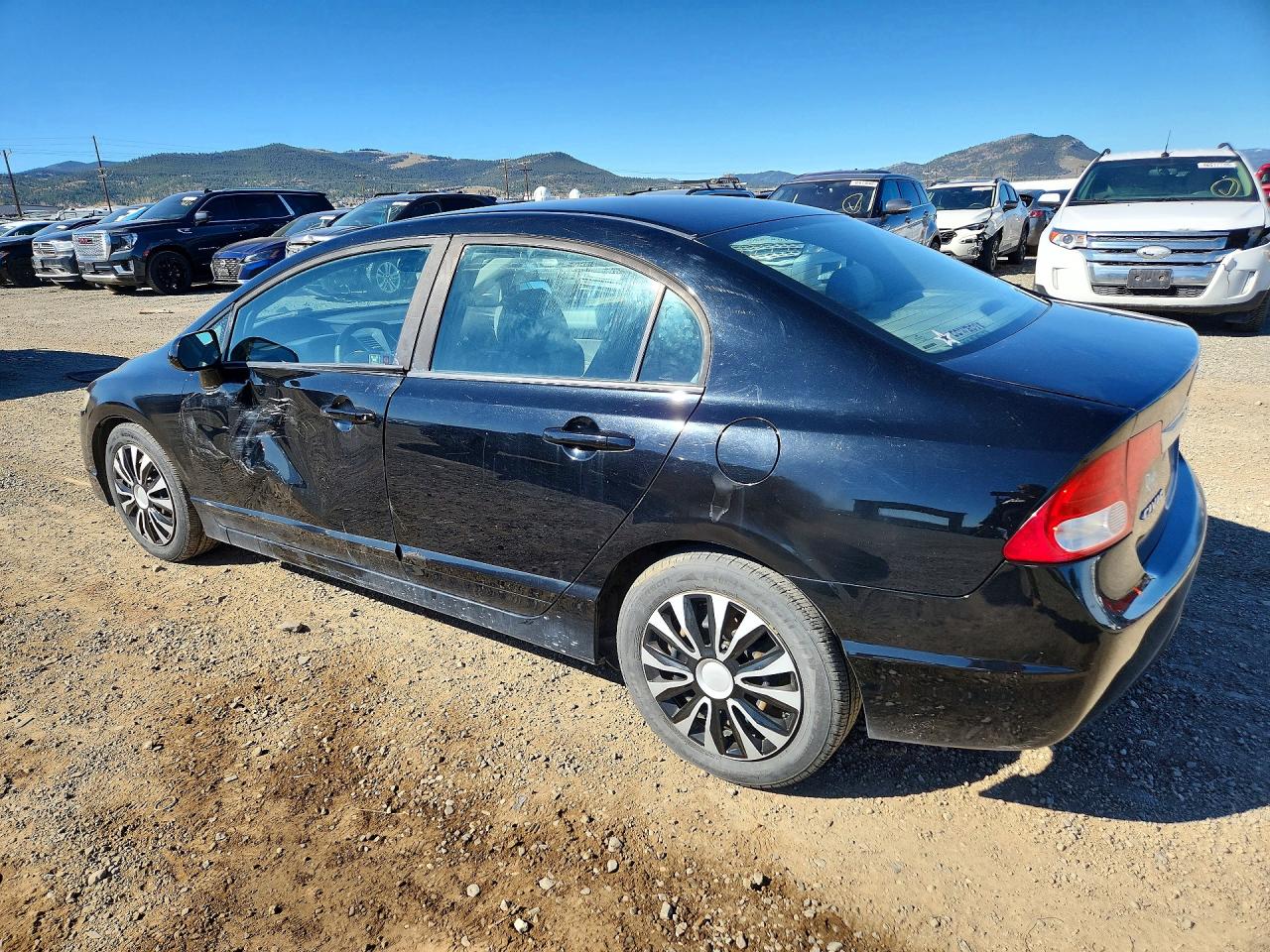 2010 Honda Civic Lx Black vin: 19XFA1F53AE024656