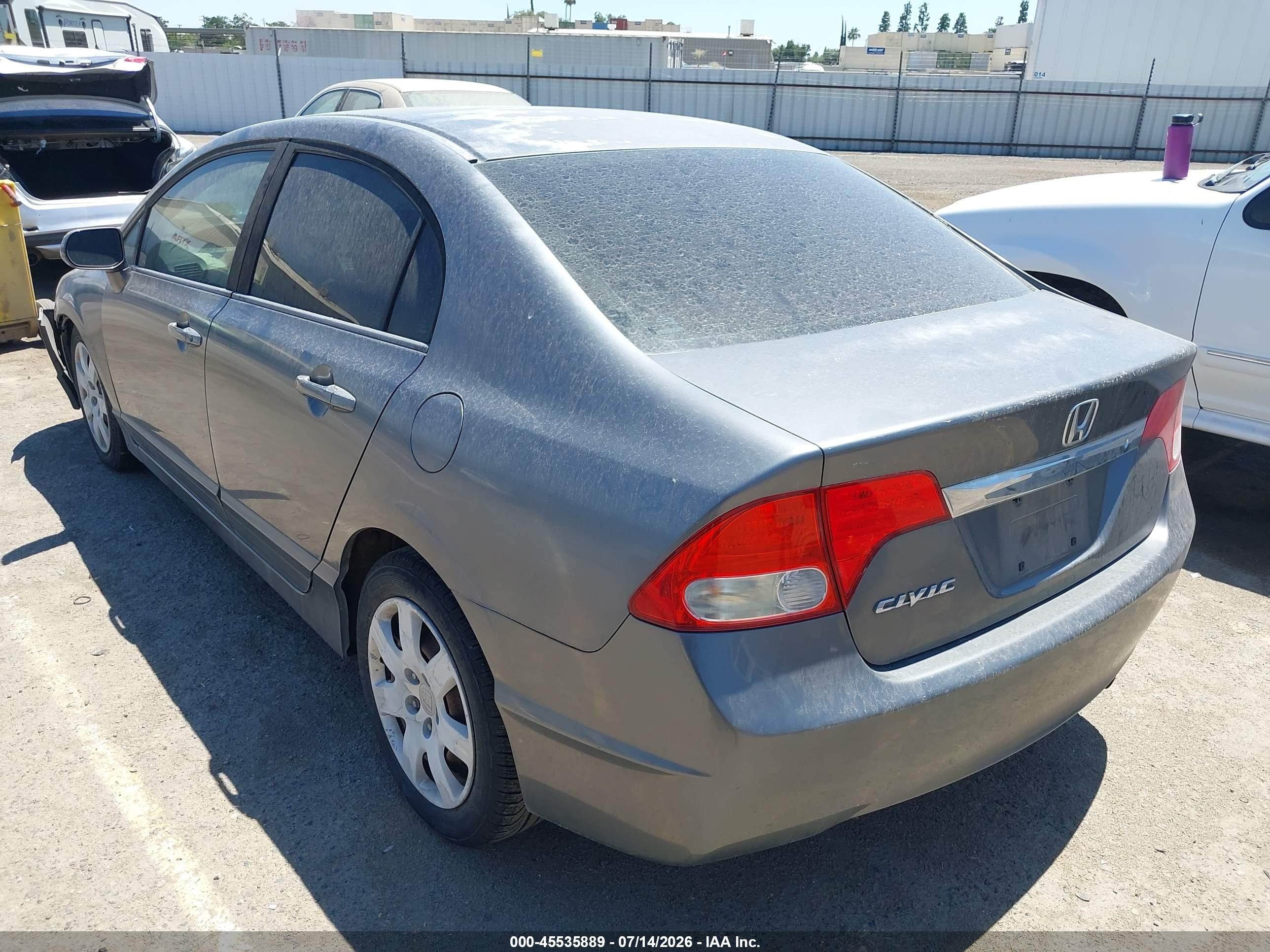2010 Honda Civic Lx Gray vin: 19XFA1F53AE037617