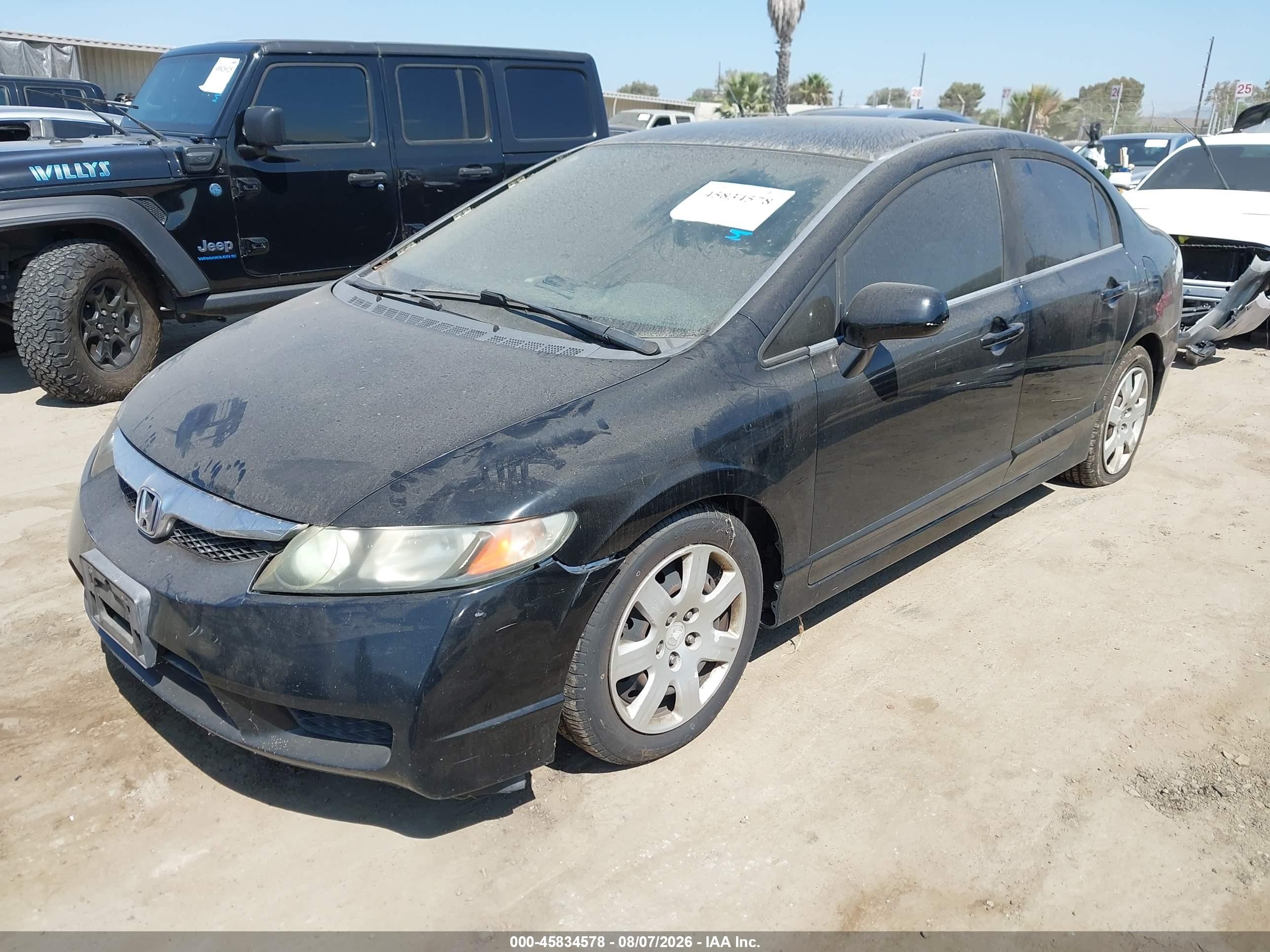 2010 Honda Civic Lx Black vin: 19XFA1F53AE046270