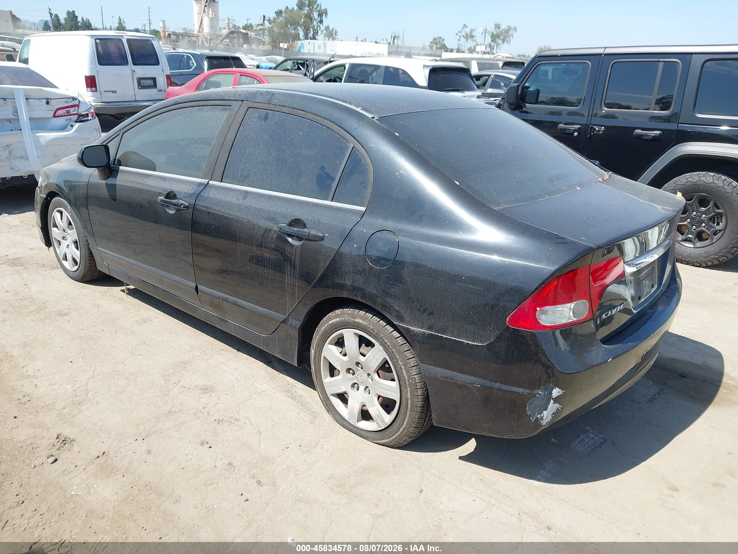2010 Honda Civic Lx Black vin: 19XFA1F53AE046270