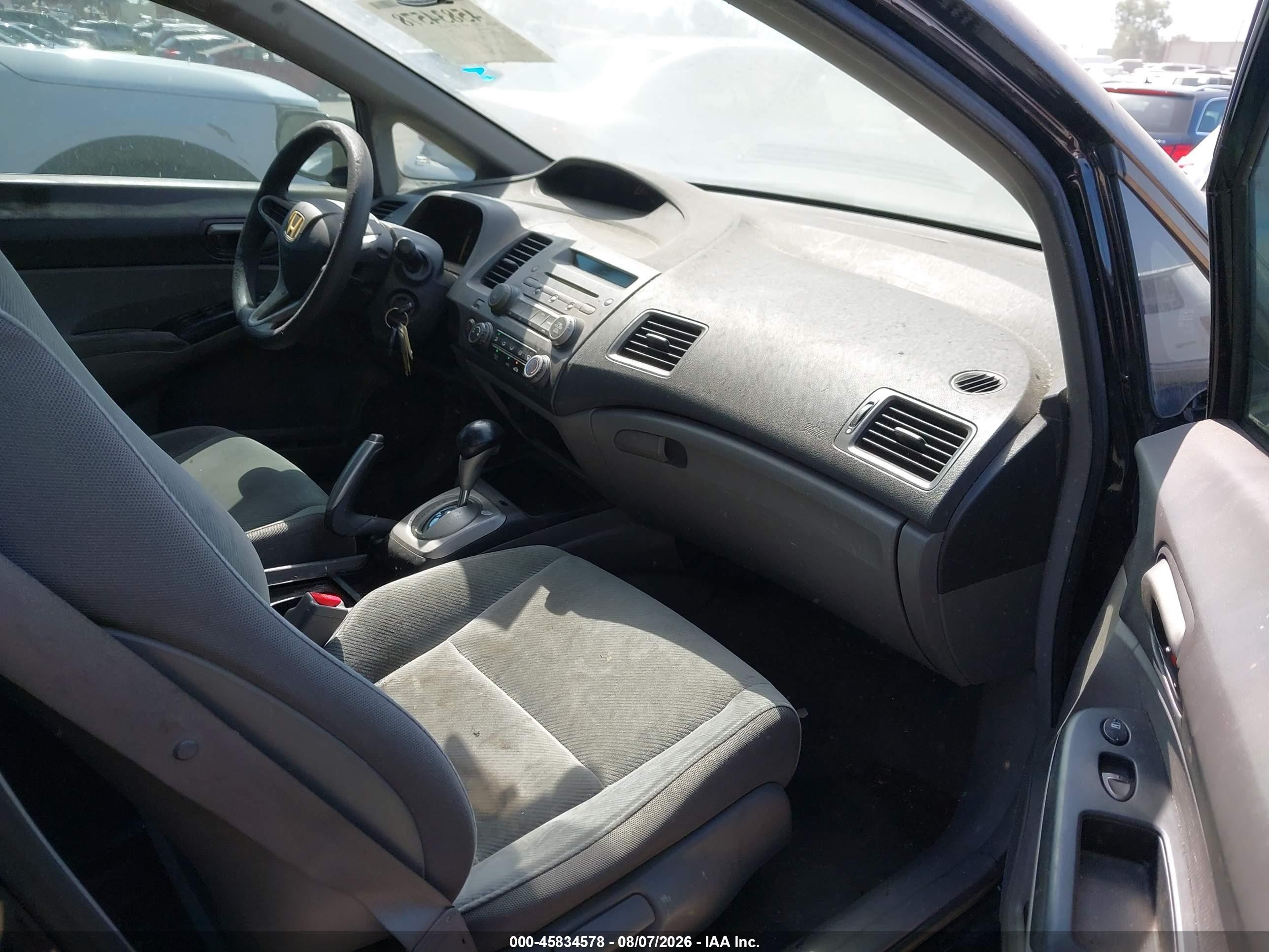2010 Honda Civic Lx Black vin: 19XFA1F53AE046270