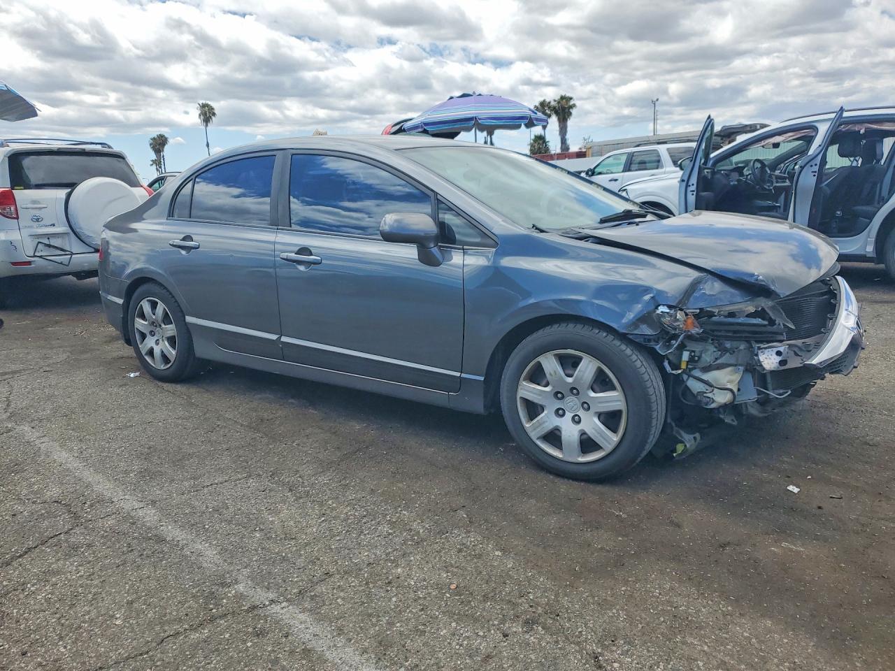 2010 Honda Civic Lx Серый vin: 19XFA1F53AE053901