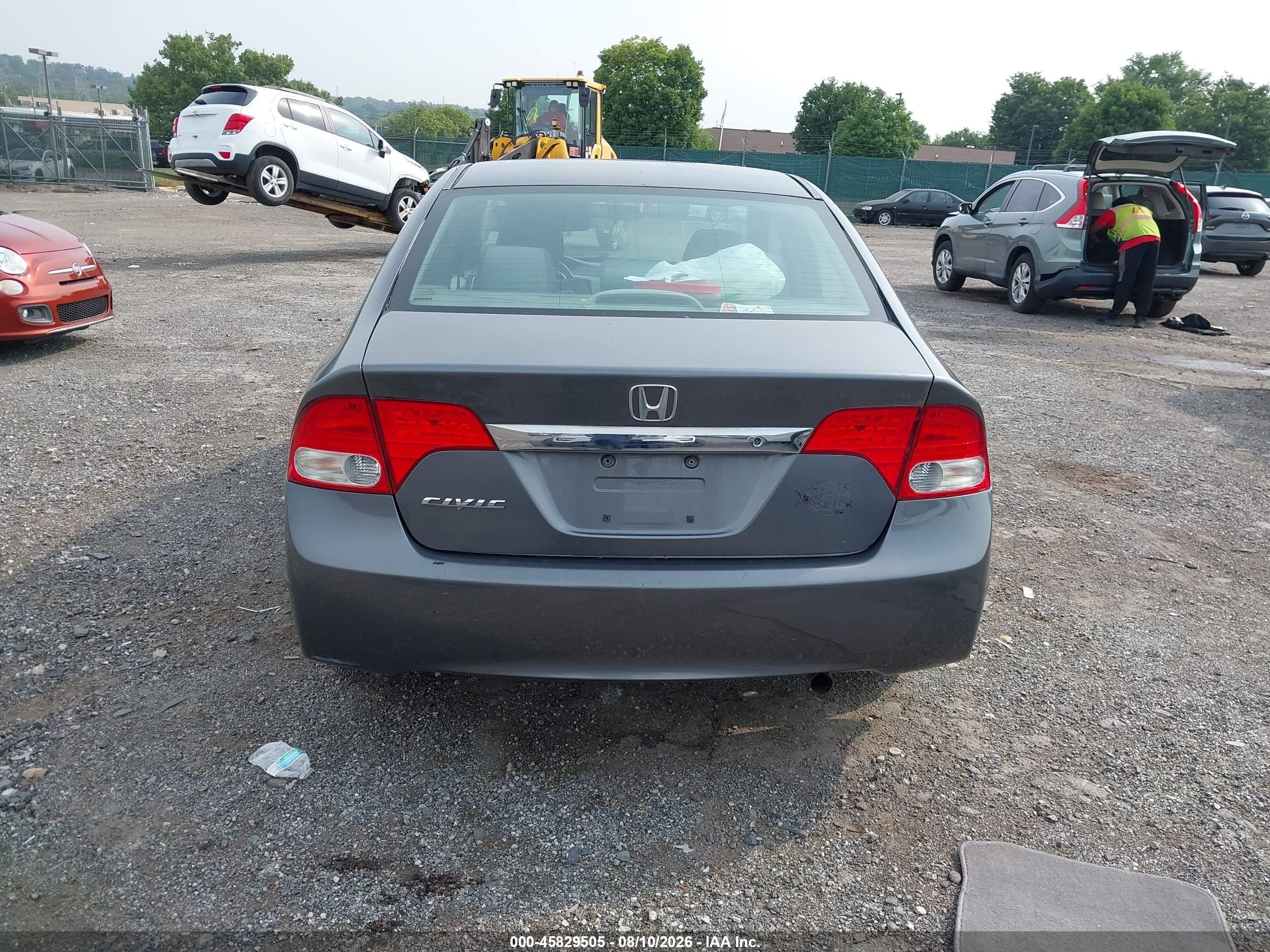2010 Honda Civic Lx Gray vin: 19XFA1F53AE065465