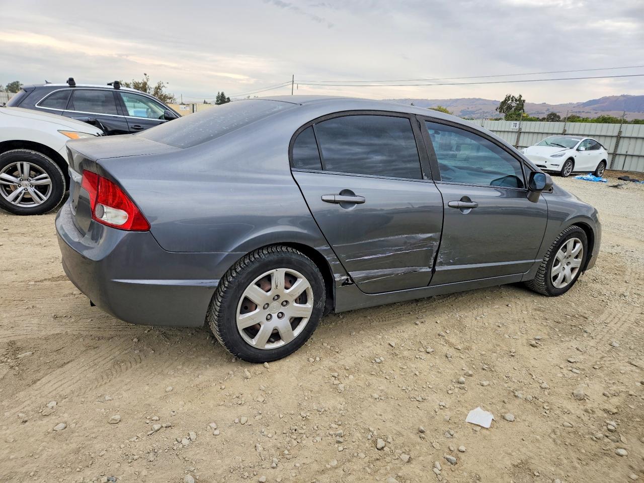 2010 Honda Civic Lx Gray vin: 19XFA1F53AE079849