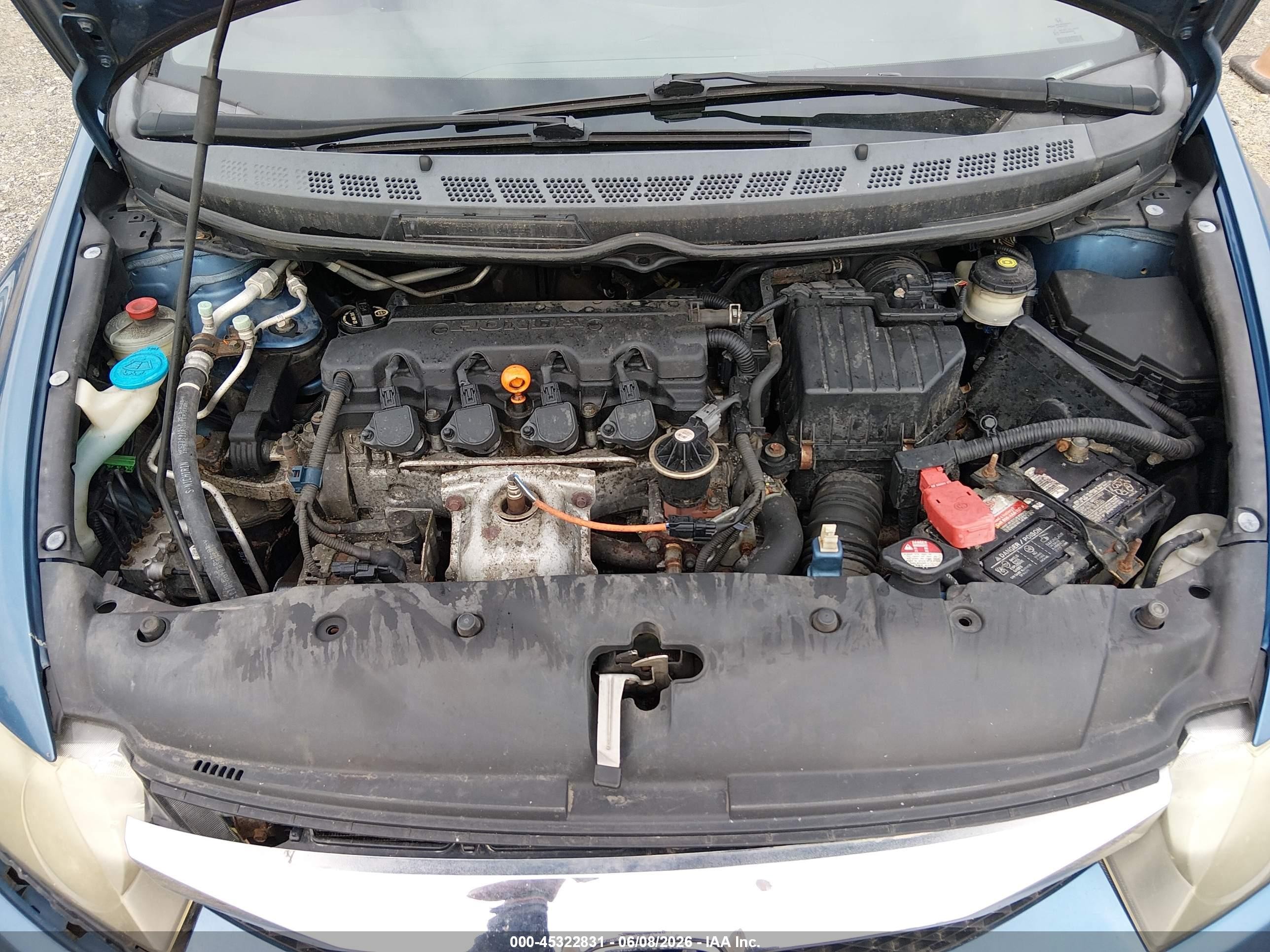 2010 Honda Civic Lx Blue vin: 19XFA1F53AE086591