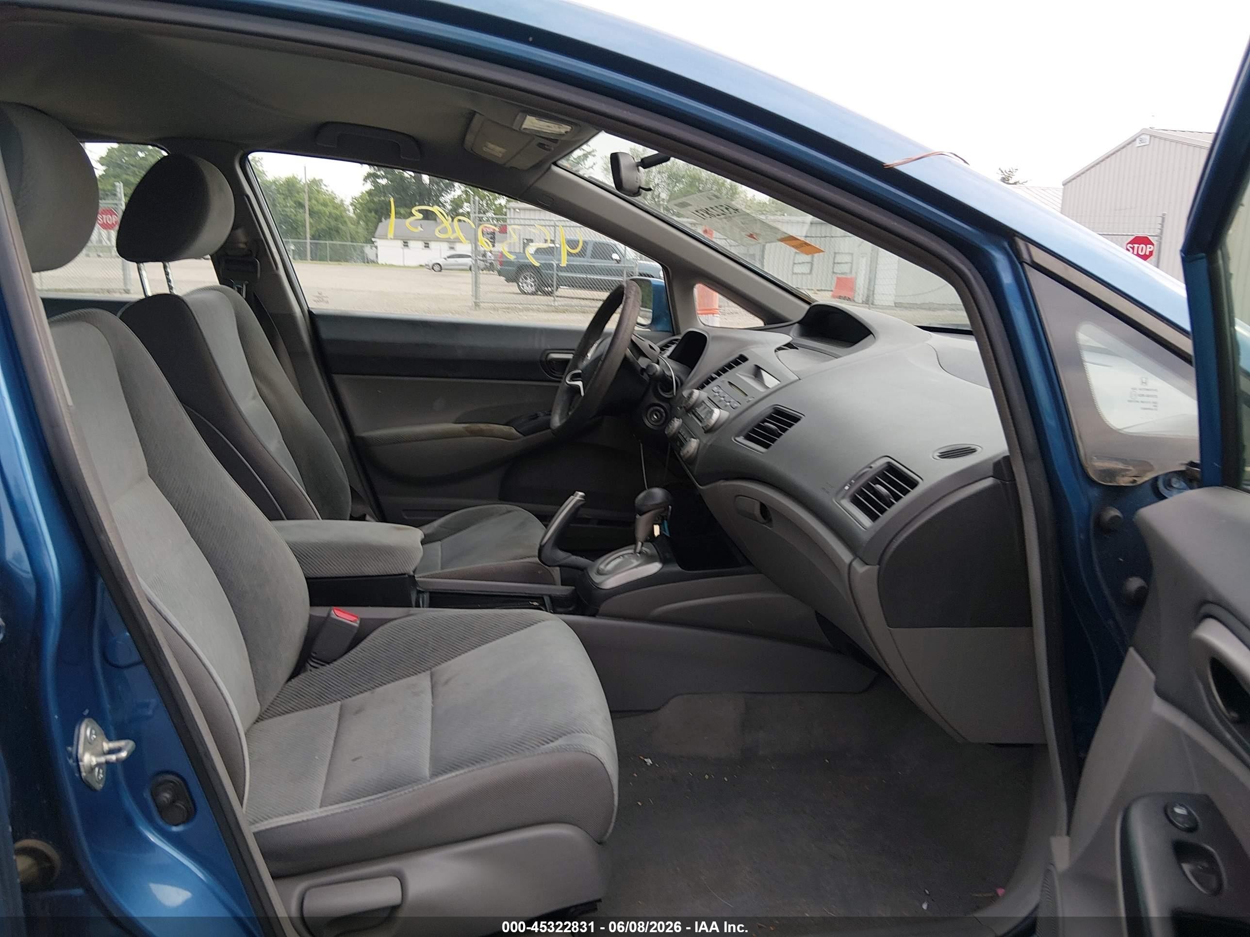 2010 Honda Civic Lx Blue vin: 19XFA1F53AE086591