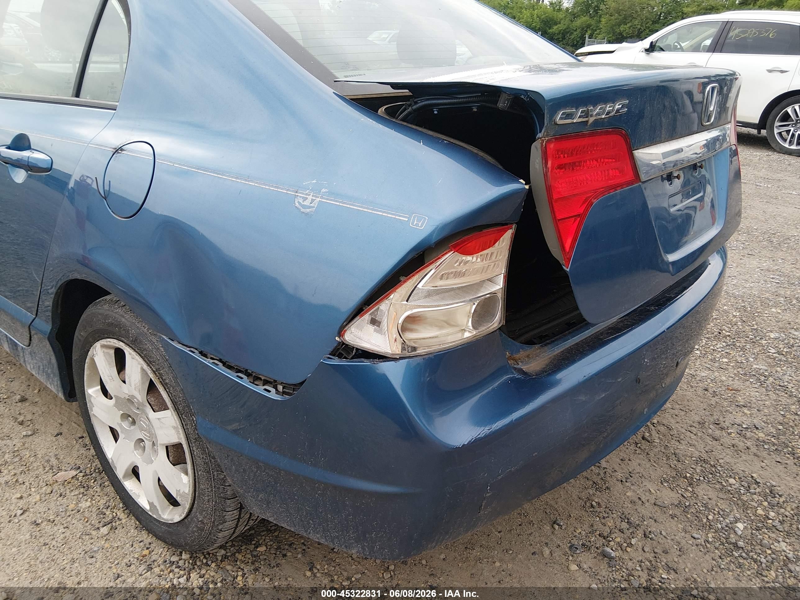 2010 Honda Civic Lx Blue vin: 19XFA1F53AE086591