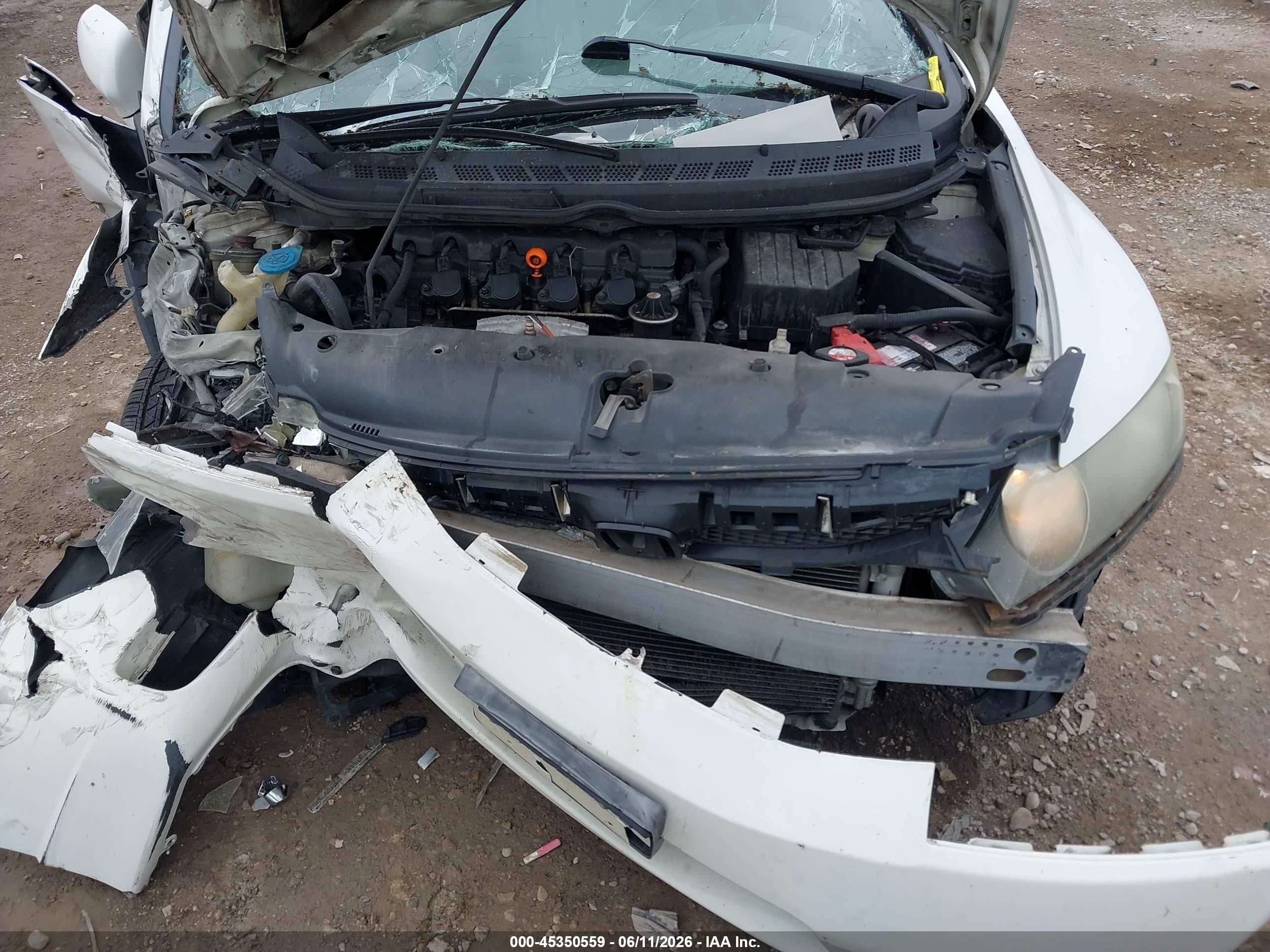 2011 Honda Civic Lx White vin: 19XFA1F53BE003338