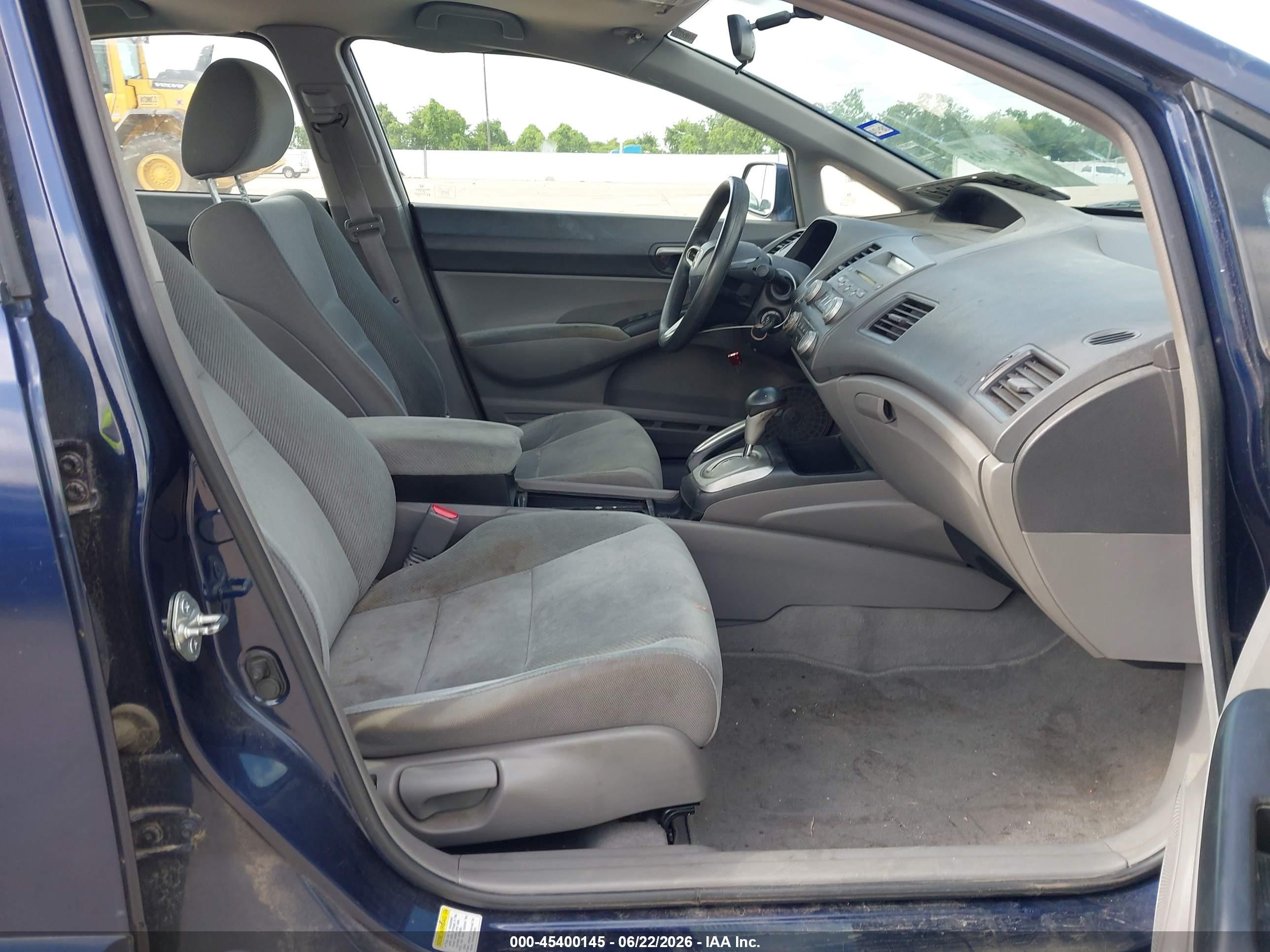 2011 Honda Civic Lx Blue vin: 19XFA1F53BE005591