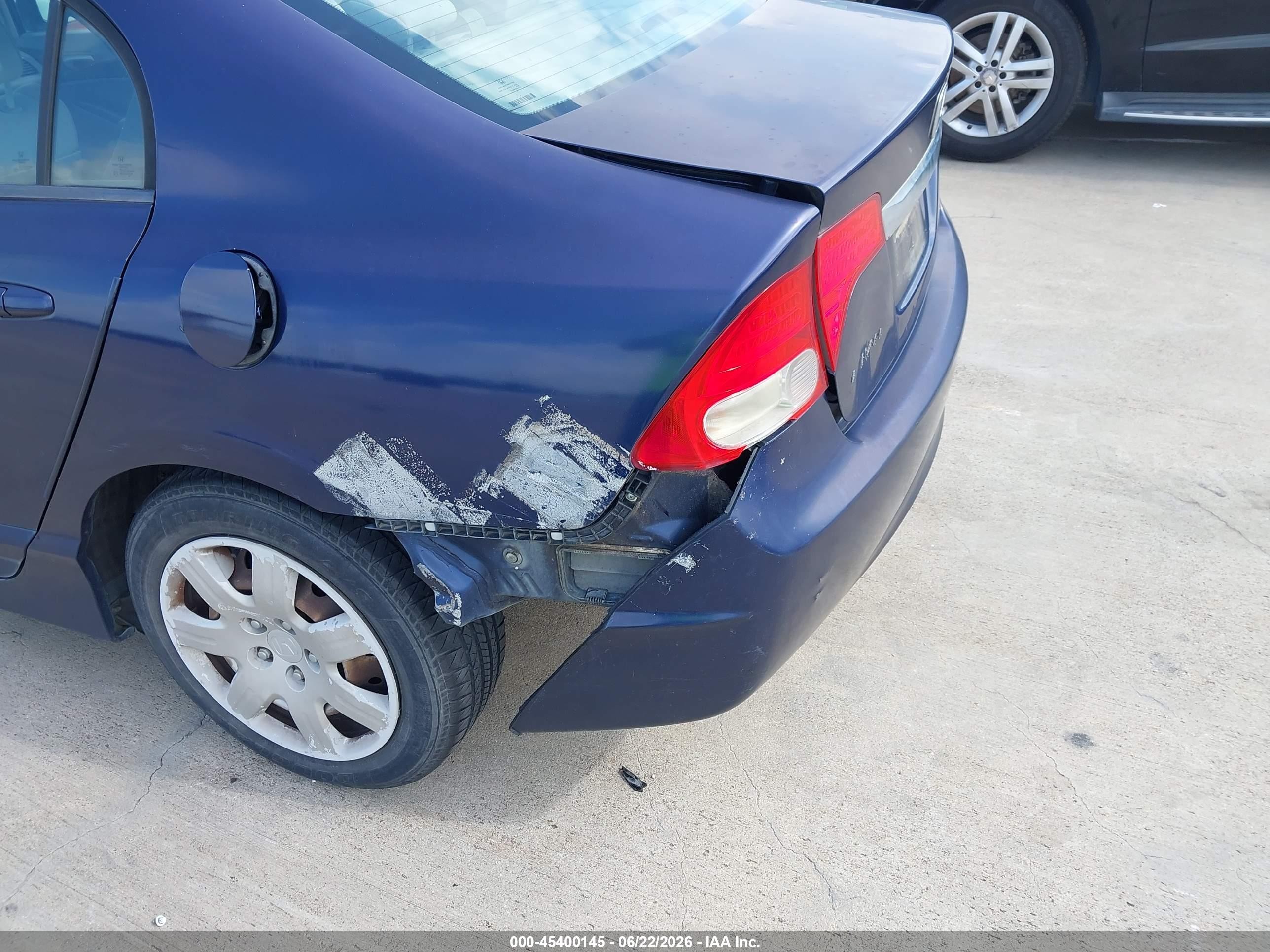 2011 Honda Civic Lx Blue vin: 19XFA1F53BE005591