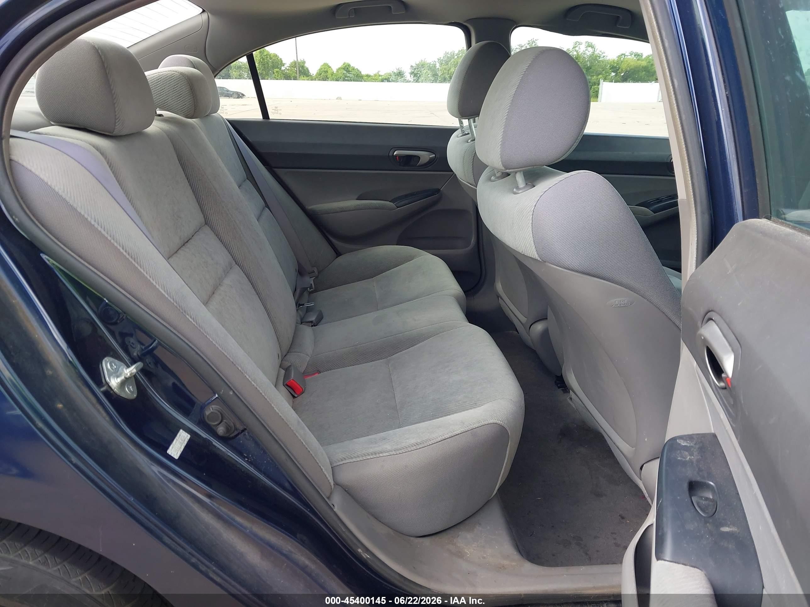 2011 Honda Civic Lx Blue vin: 19XFA1F53BE005591
