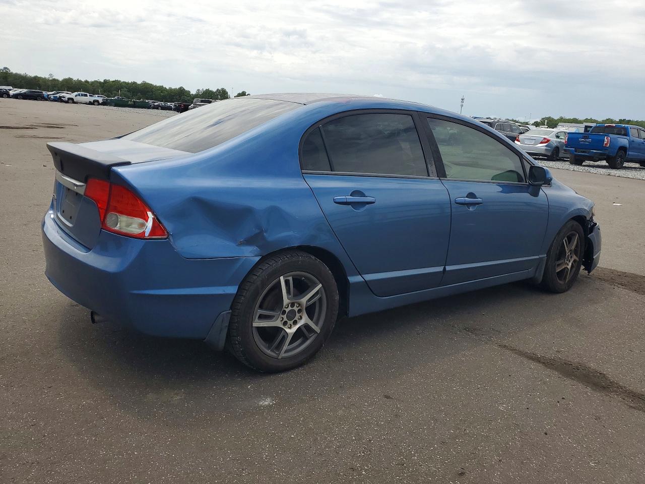 2011 Honda Civic Lx Синий vin: 19XFA1F53BE014792