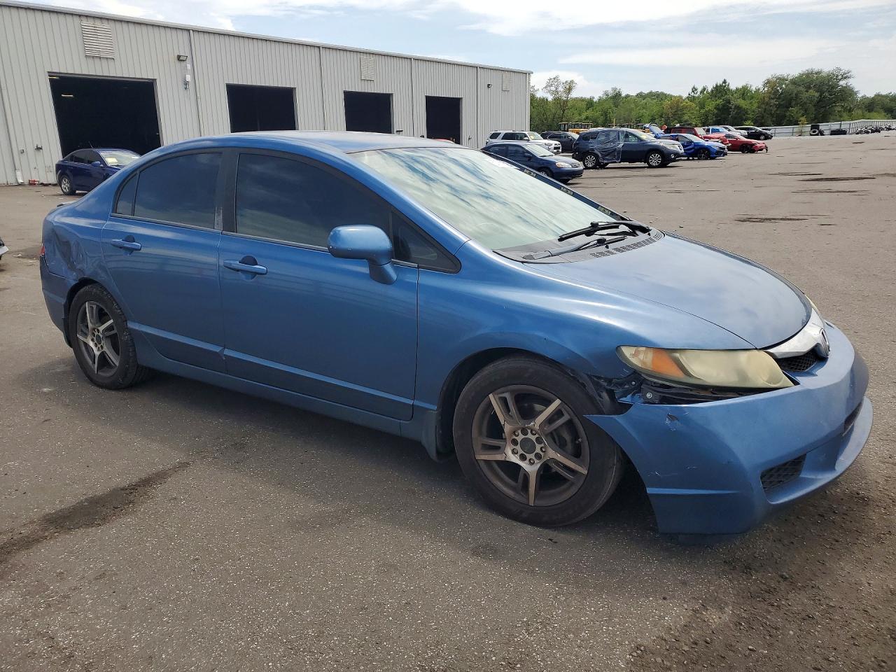 2011 Honda Civic Lx Синий vin: 19XFA1F53BE014792